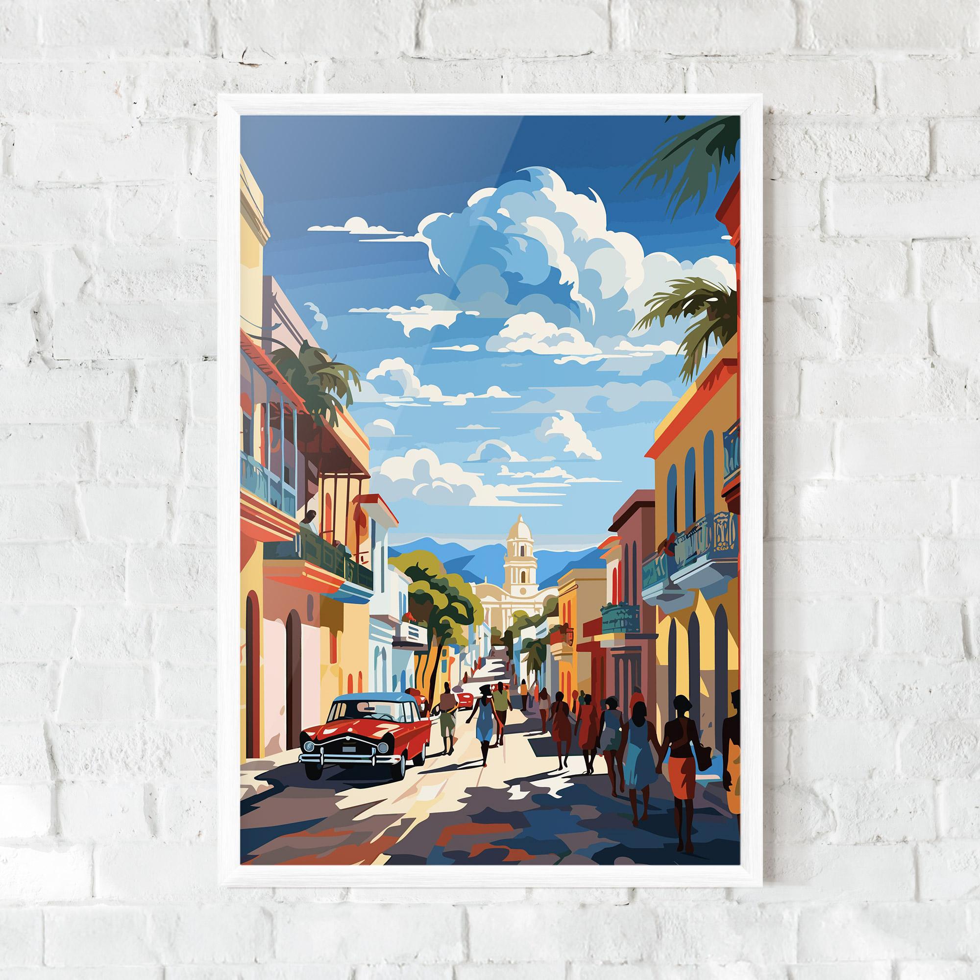 Gerahmte Poster African Street mockup 0