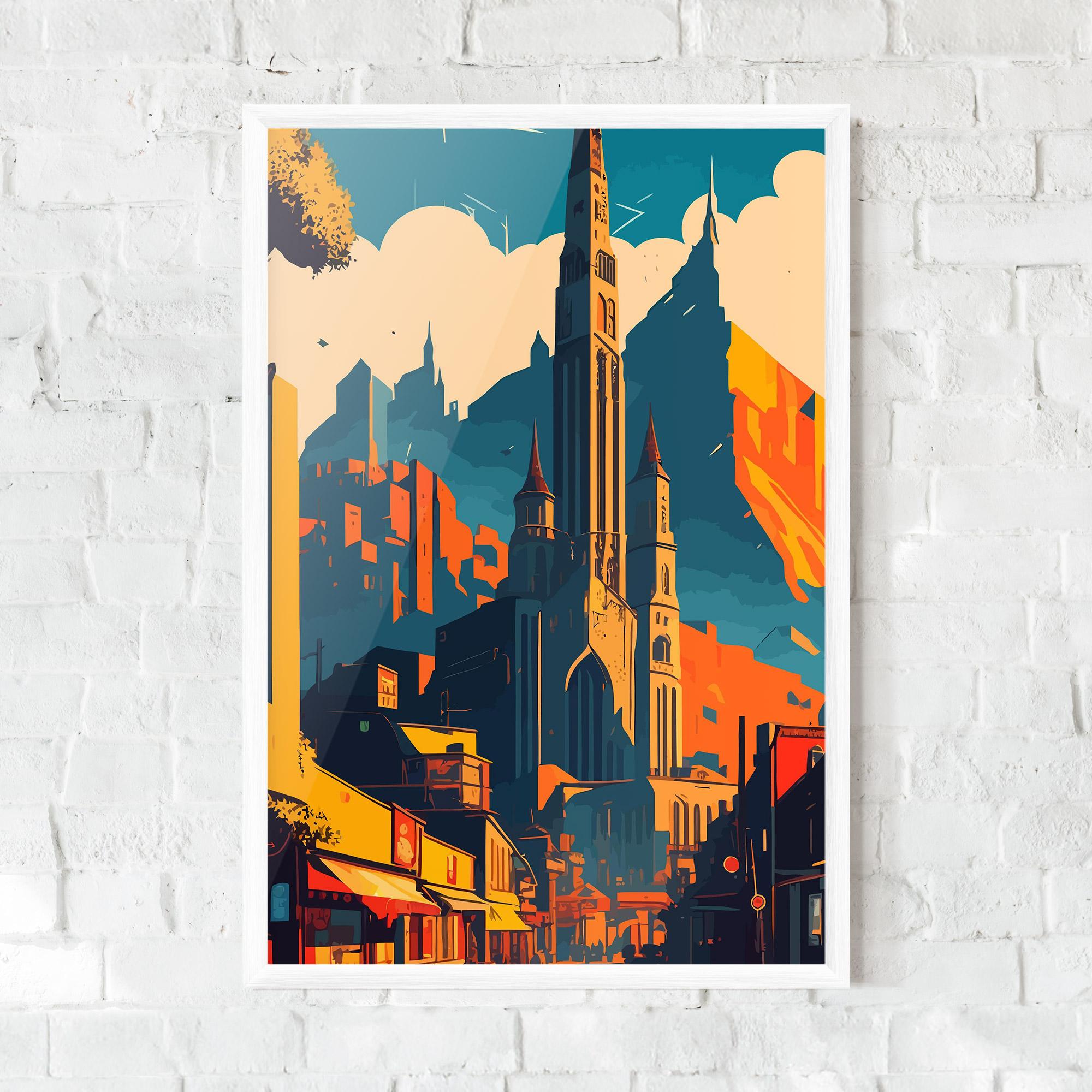 Gerahmte Poster African Tower mockup 0