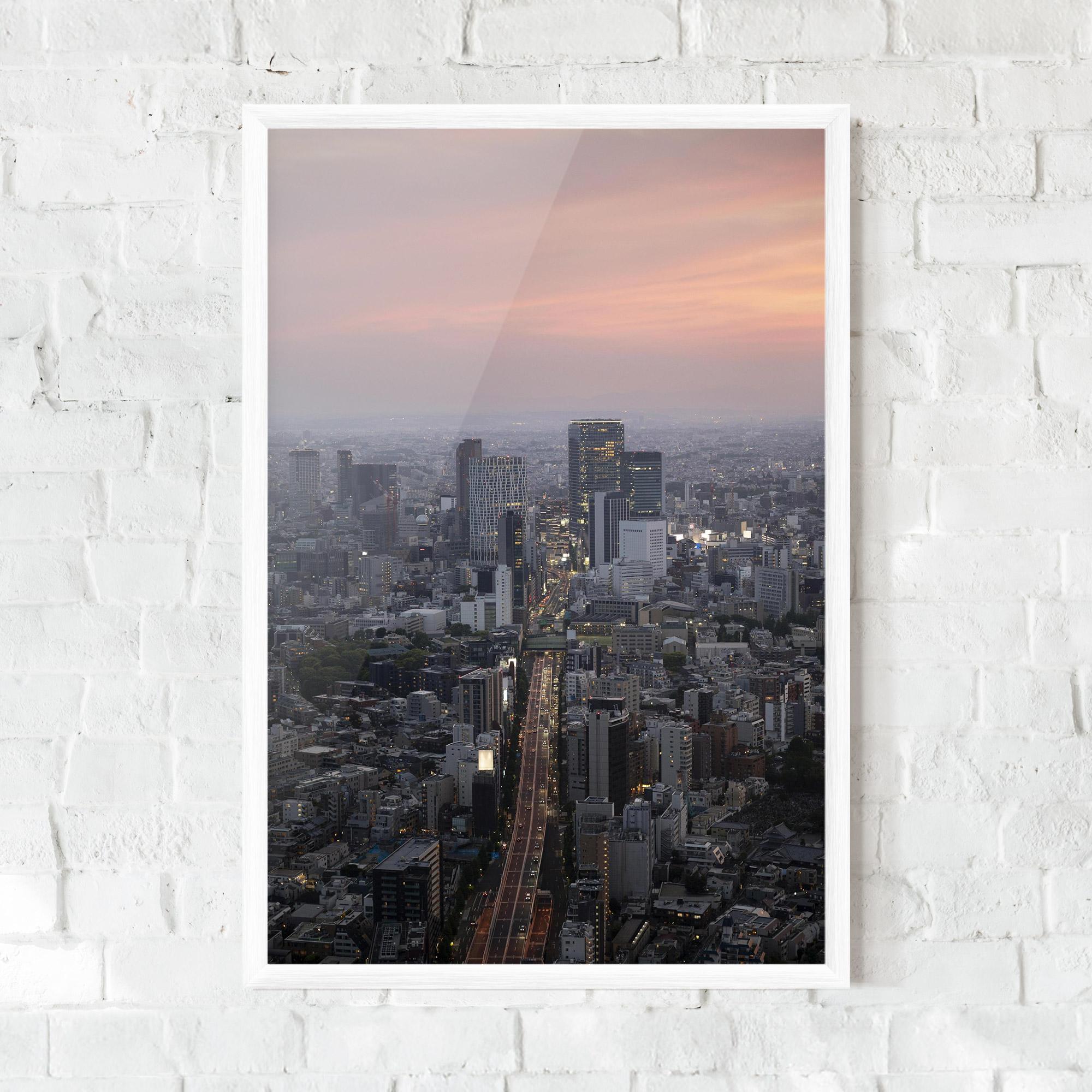 Gerahmte Poster Beautiful Tall Buildings mockup 0