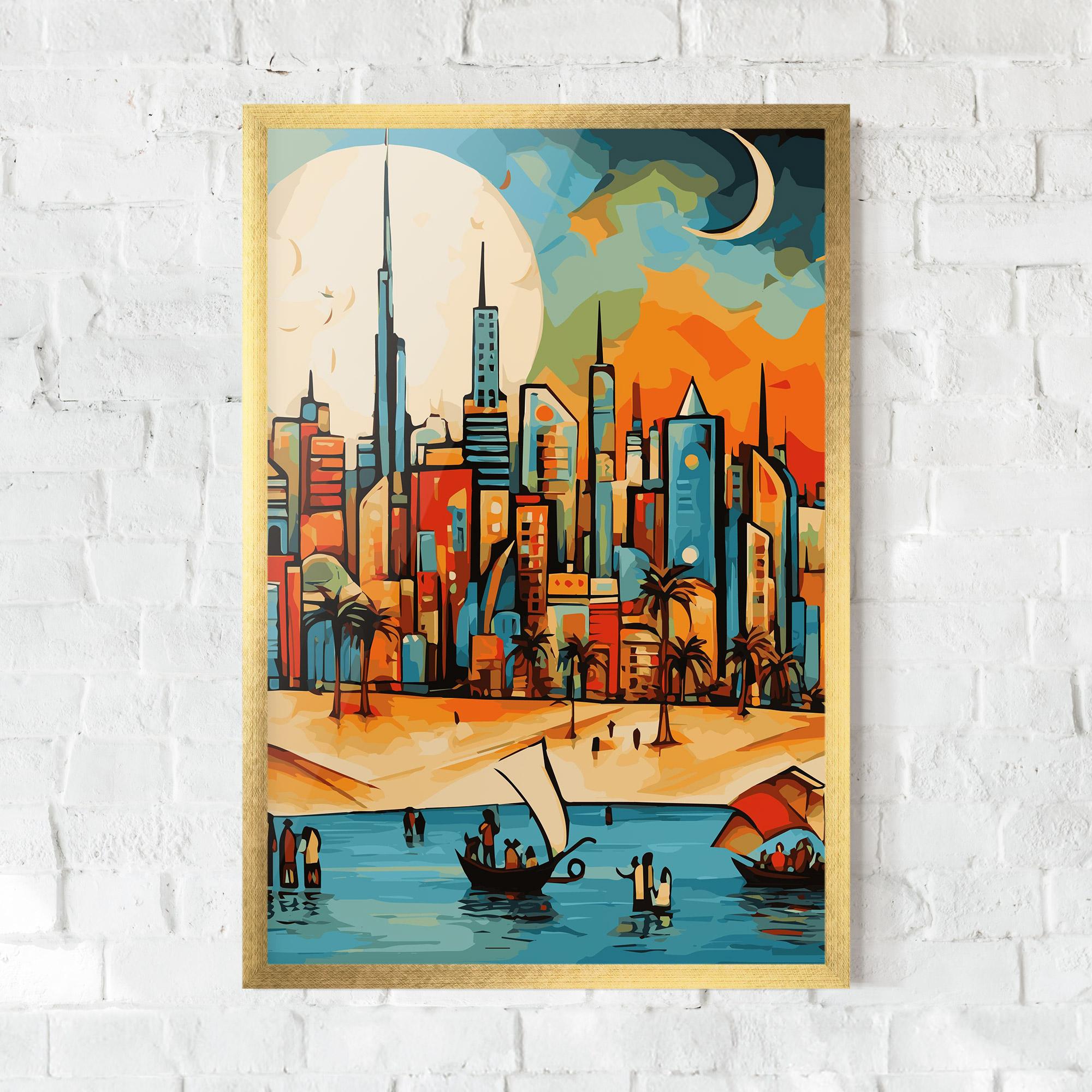 Gerahmte Poster African Moon mockup 0