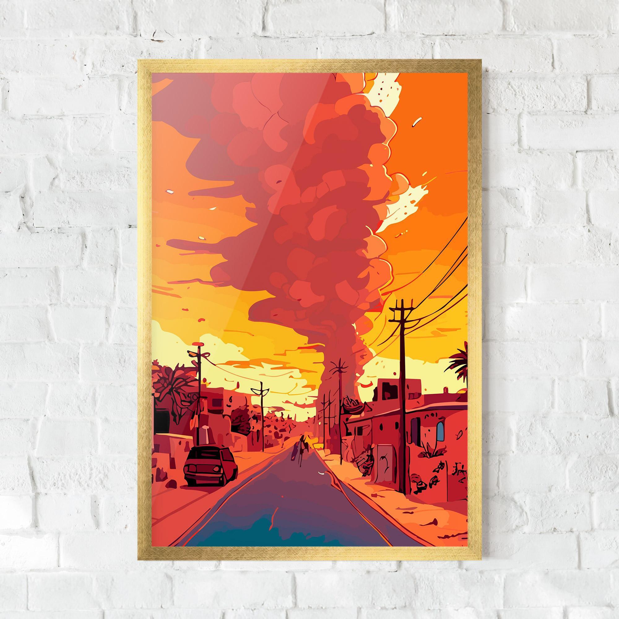 Gerahmte Poster African Smoke mockup 0