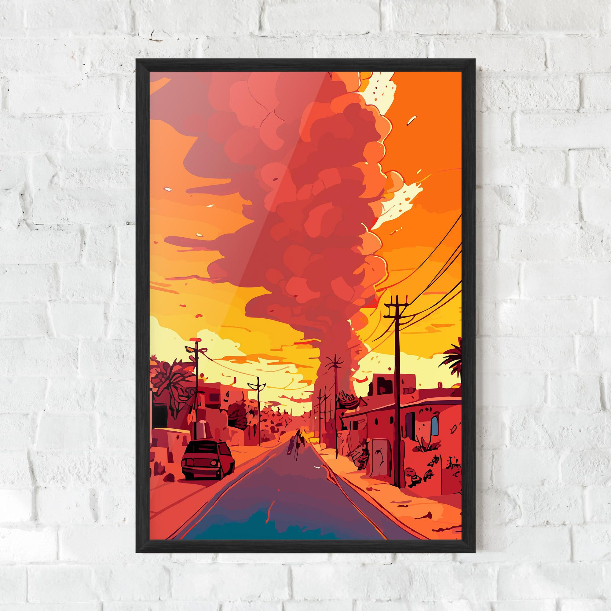 Gerahmte Poster African Smoke mockup 0