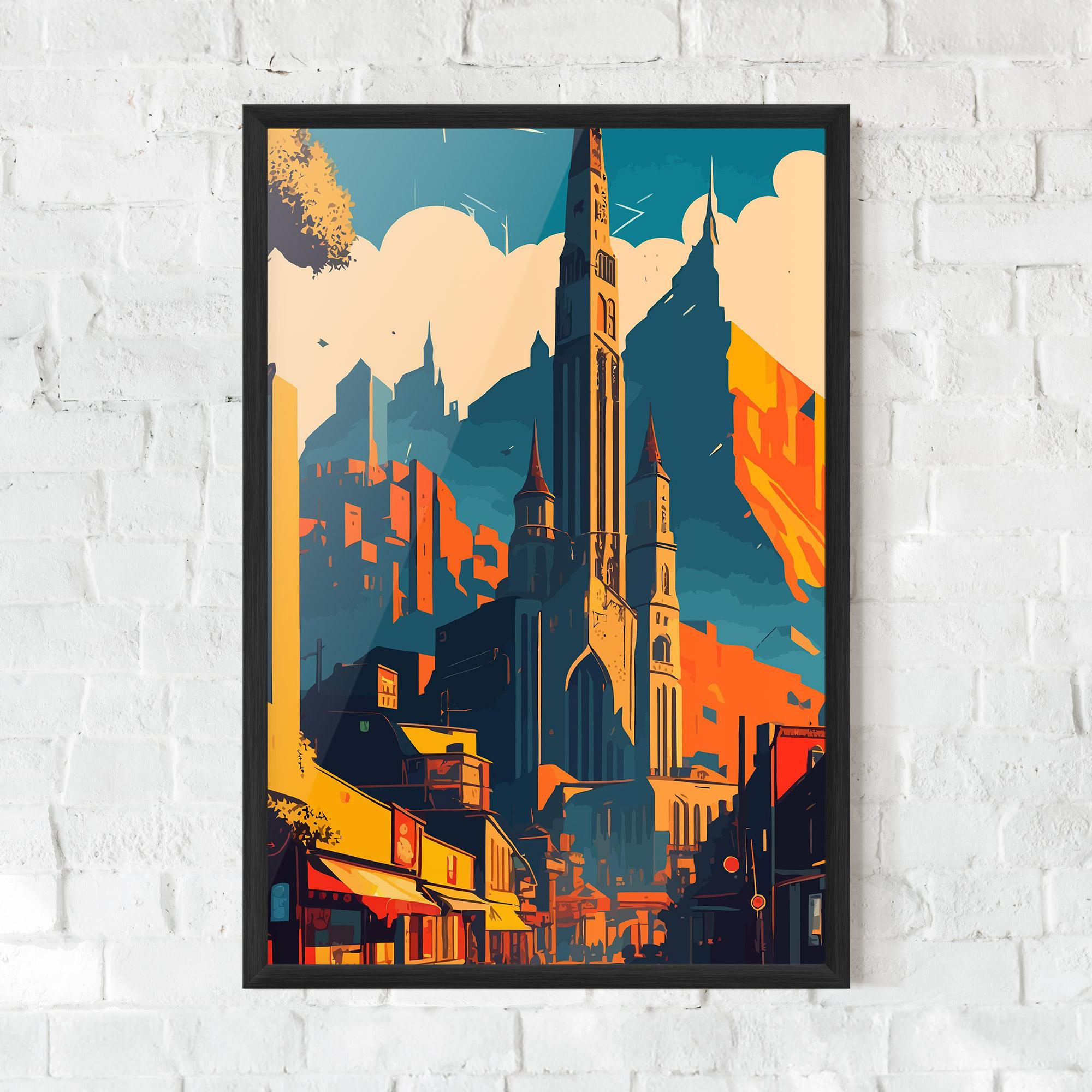 Gerahmte Poster African Tower mockup 0