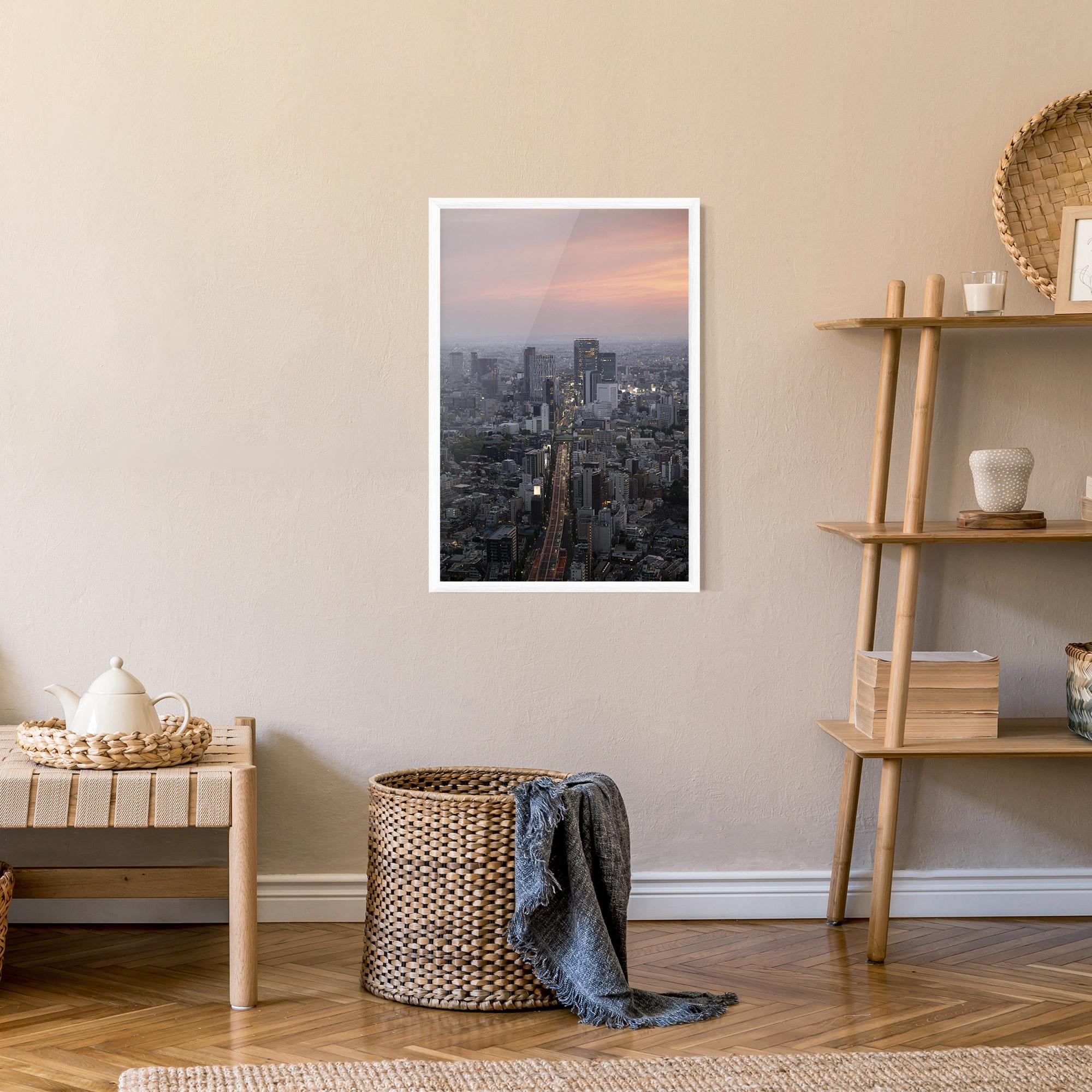 Gerahmte Poster Beautiful Tall Buildings mockup 9