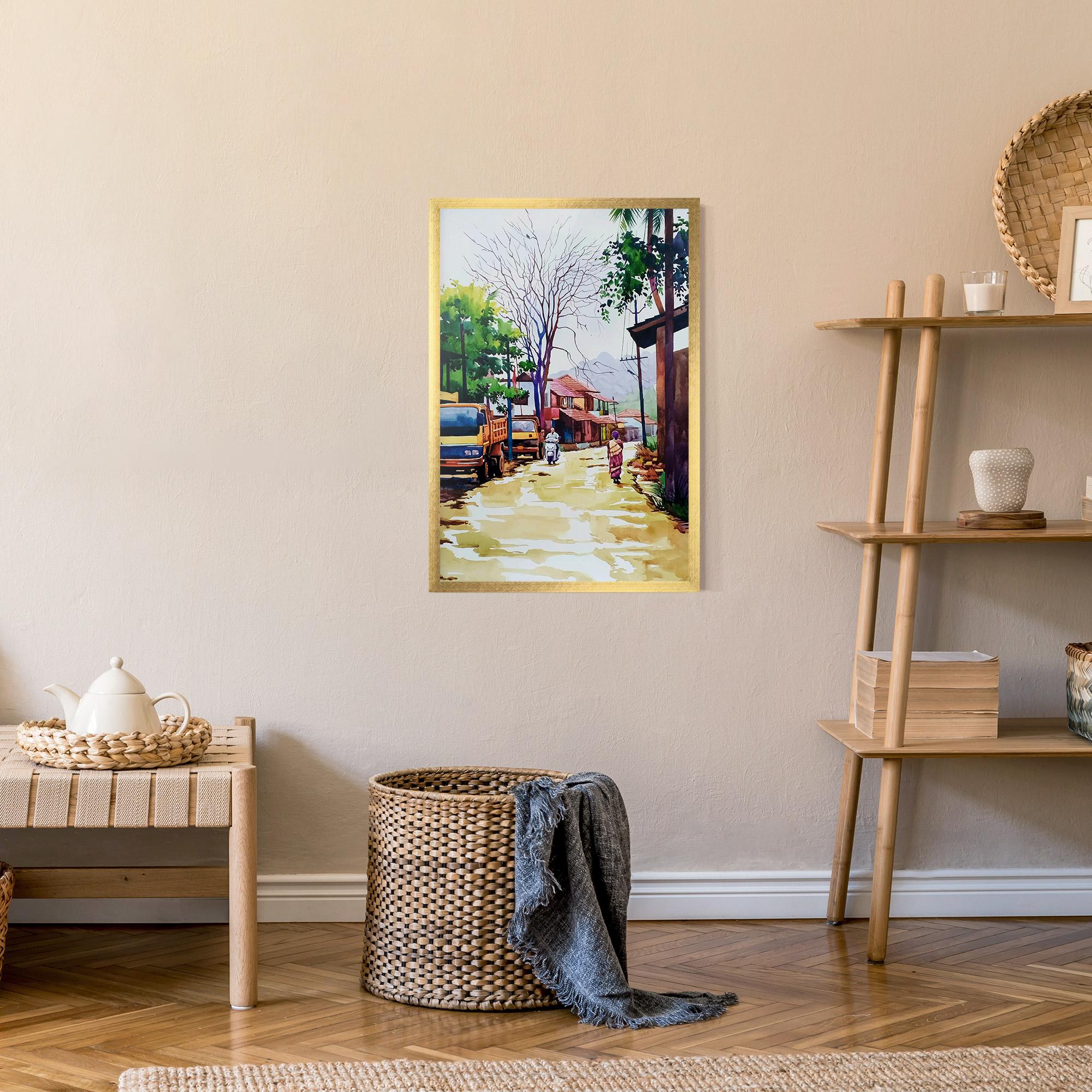 Gerahmte Poster African City mockup 9