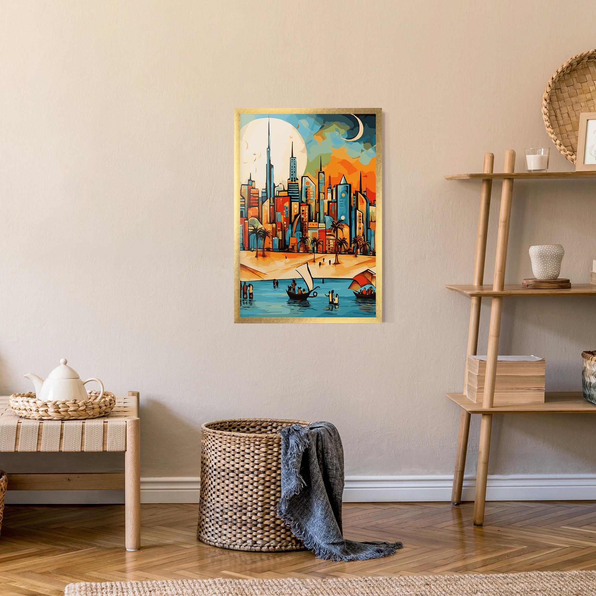 Gerahmte Poster African Moon mockup 9