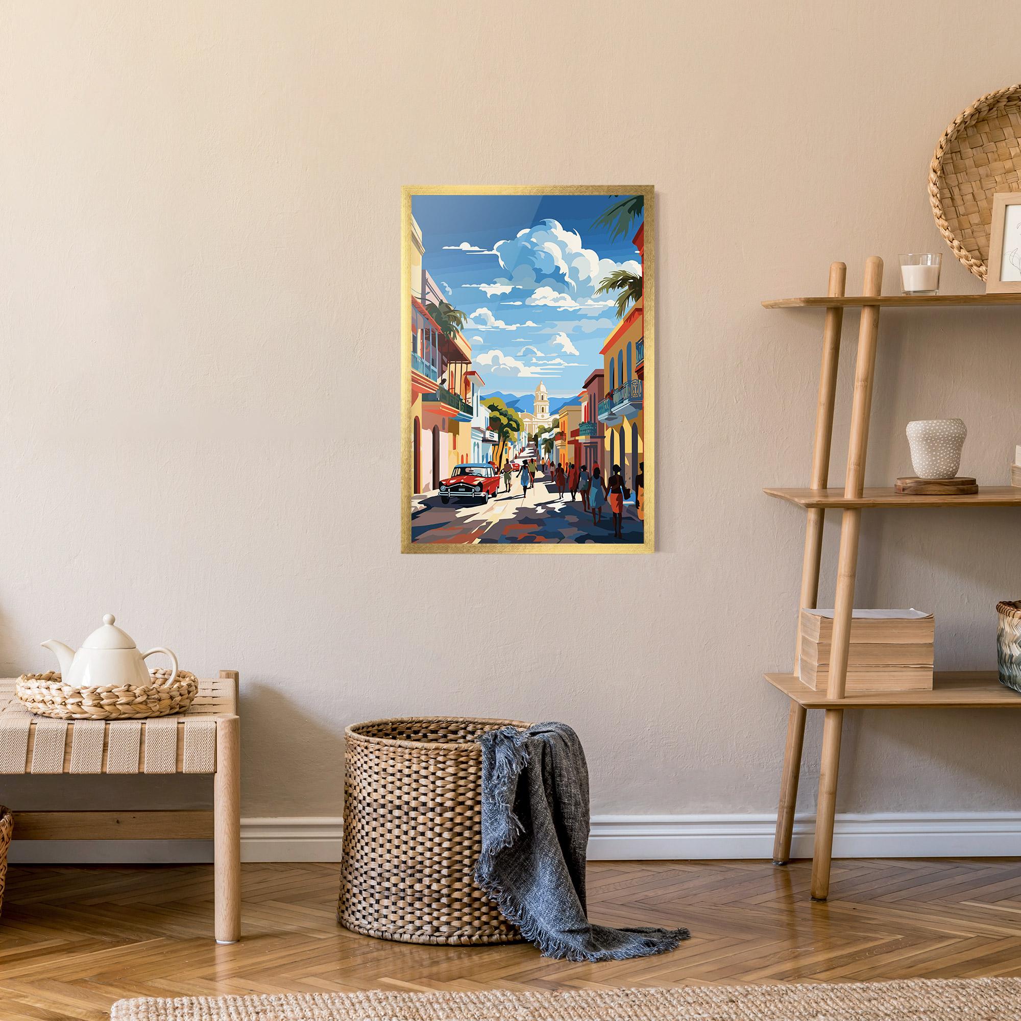 Gerahmte Poster African Street mockup 9