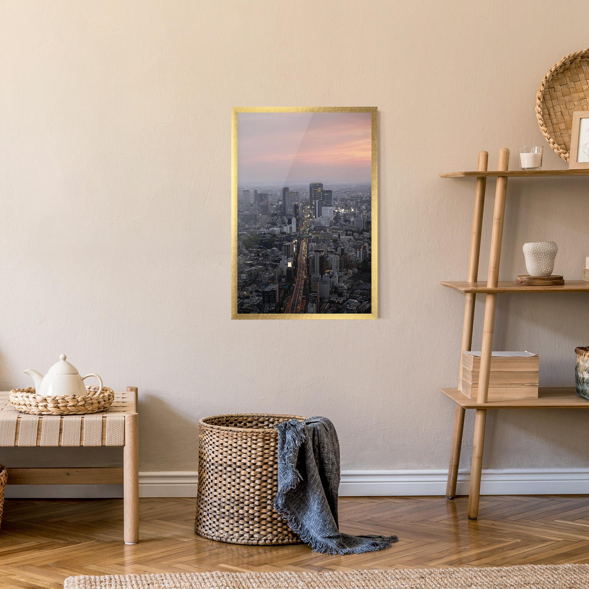 Gerahmte Poster Beautiful Tall Buildings mockup 9