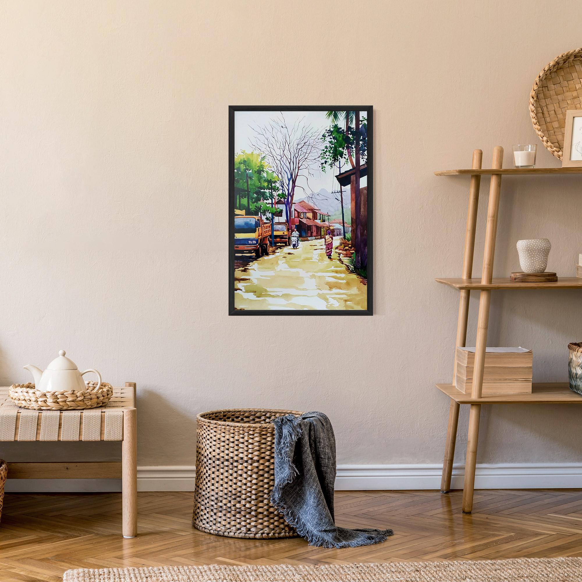 Gerahmte Poster African City mockup 9