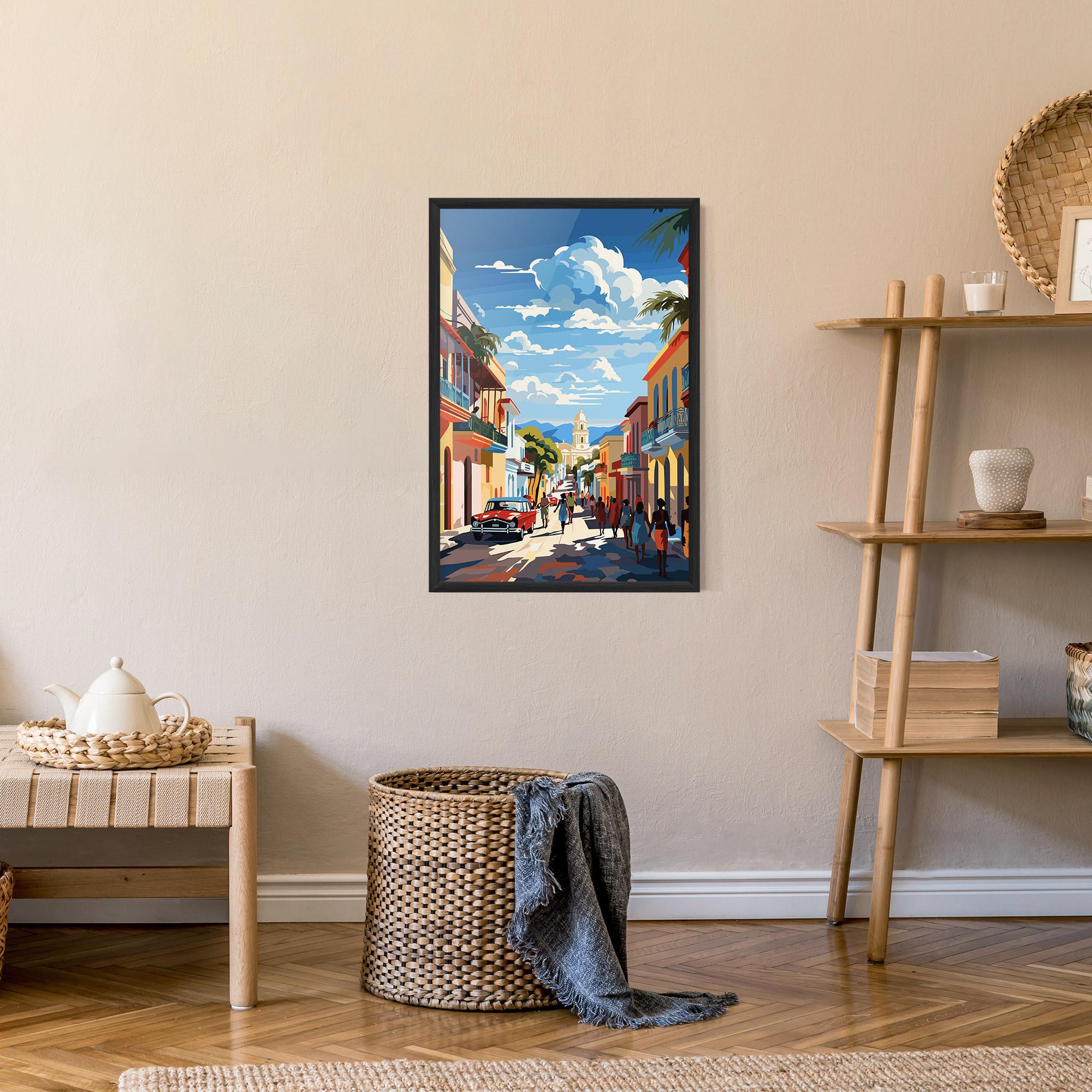 Gerahmte Poster African Street mockup 9