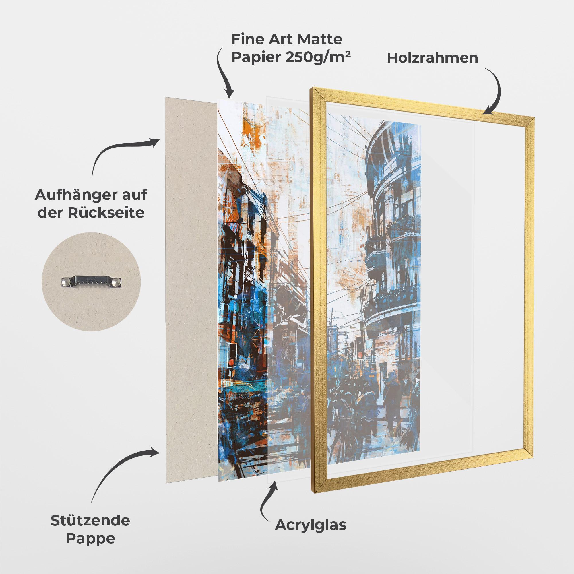 Gerahmte Poster Urban Street Grunge mockup 1