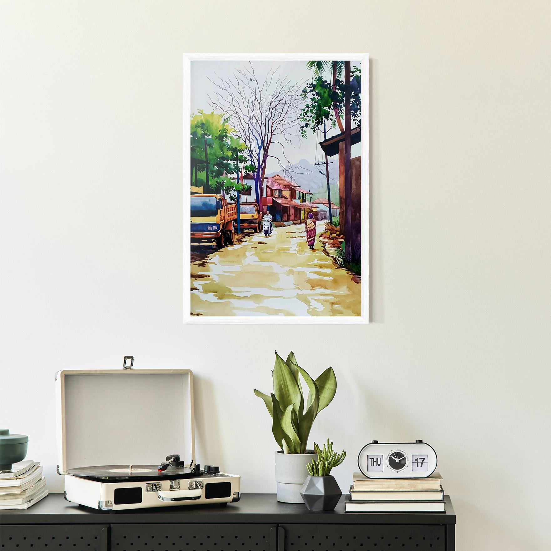 Gerahmte Poster African City mockup 2