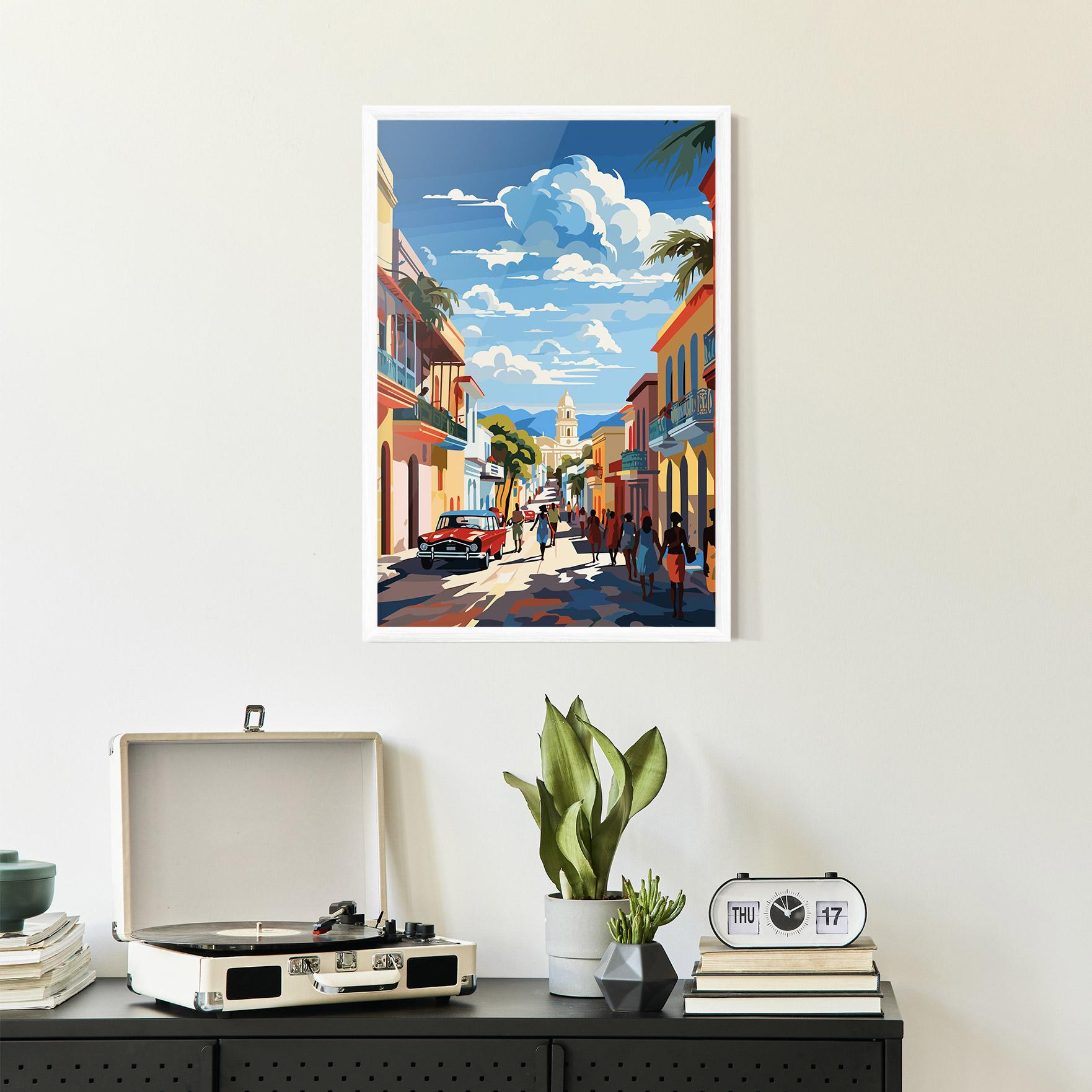 Gerahmte Poster African Street mockup 2