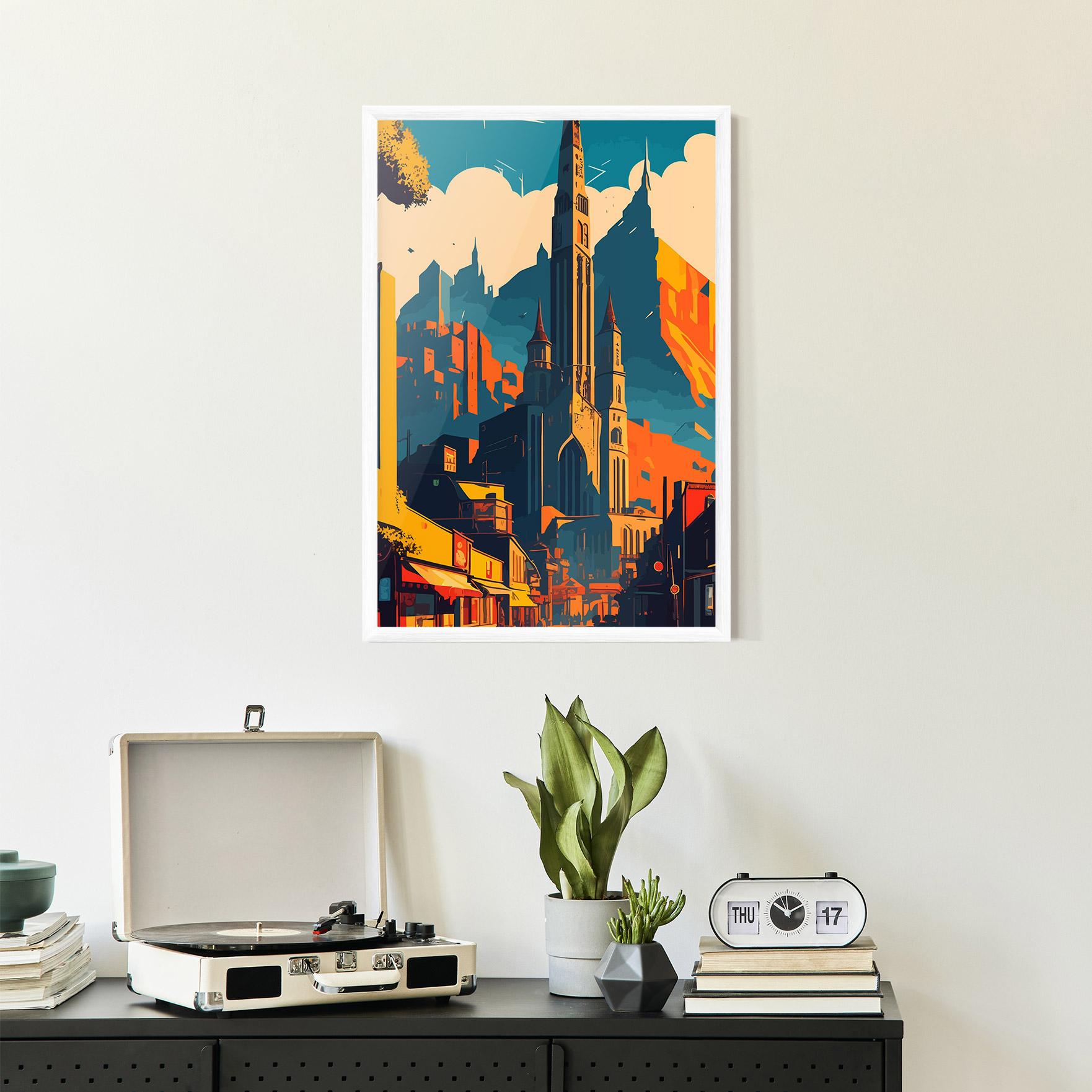 Gerahmte Poster African Tower mockup 2