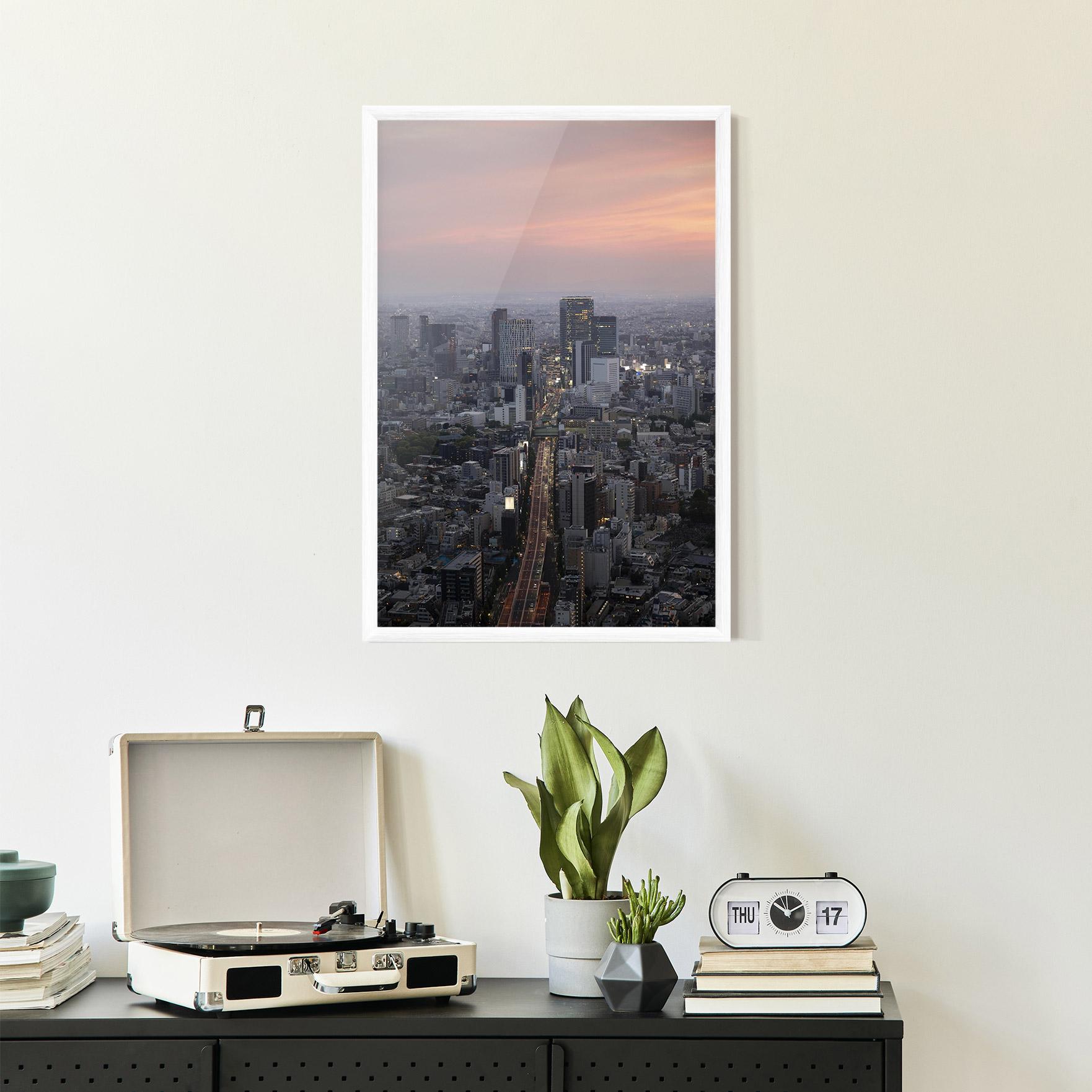Gerahmte Poster Beautiful Tall Buildings mockup 2