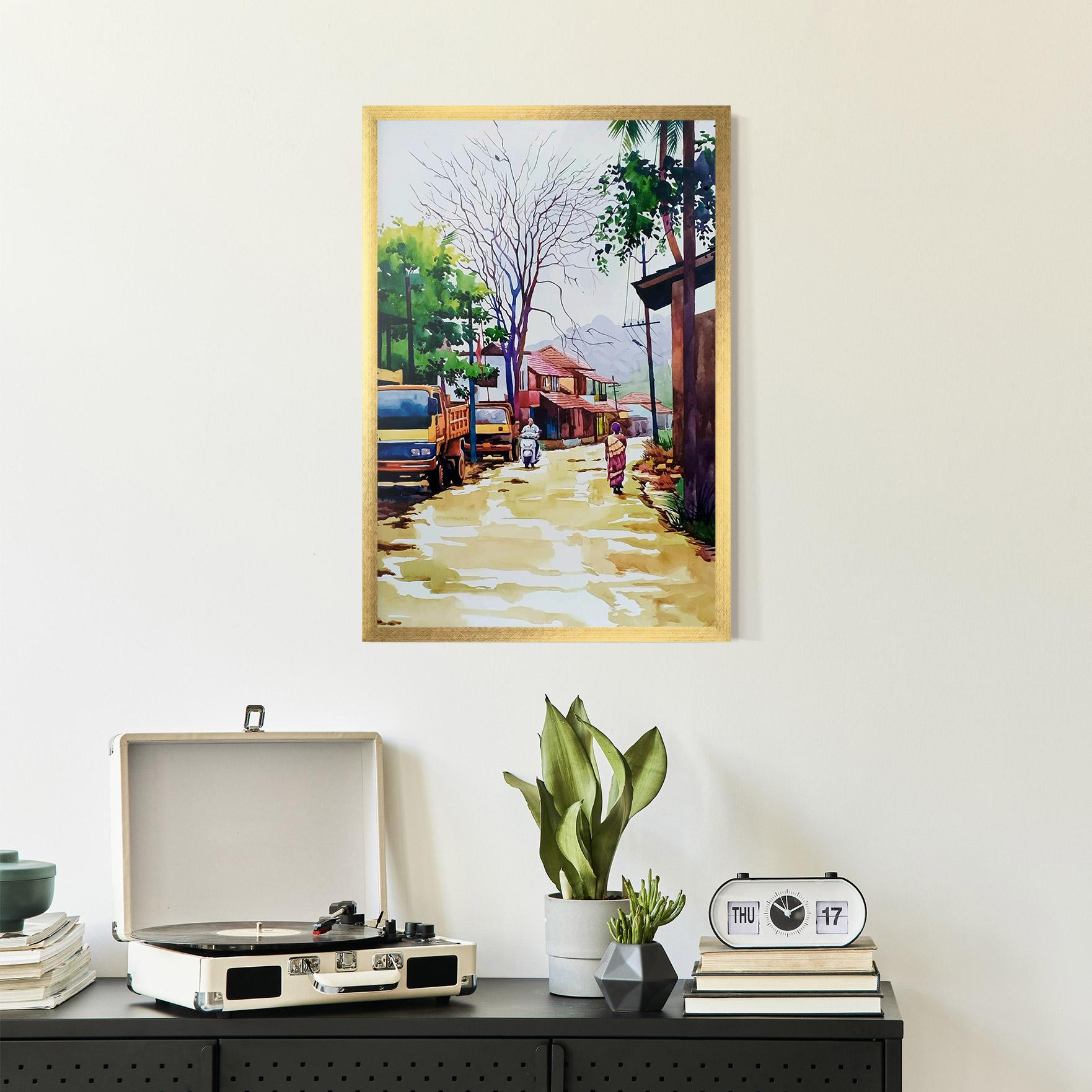 Gerahmte Poster African City mockup 2