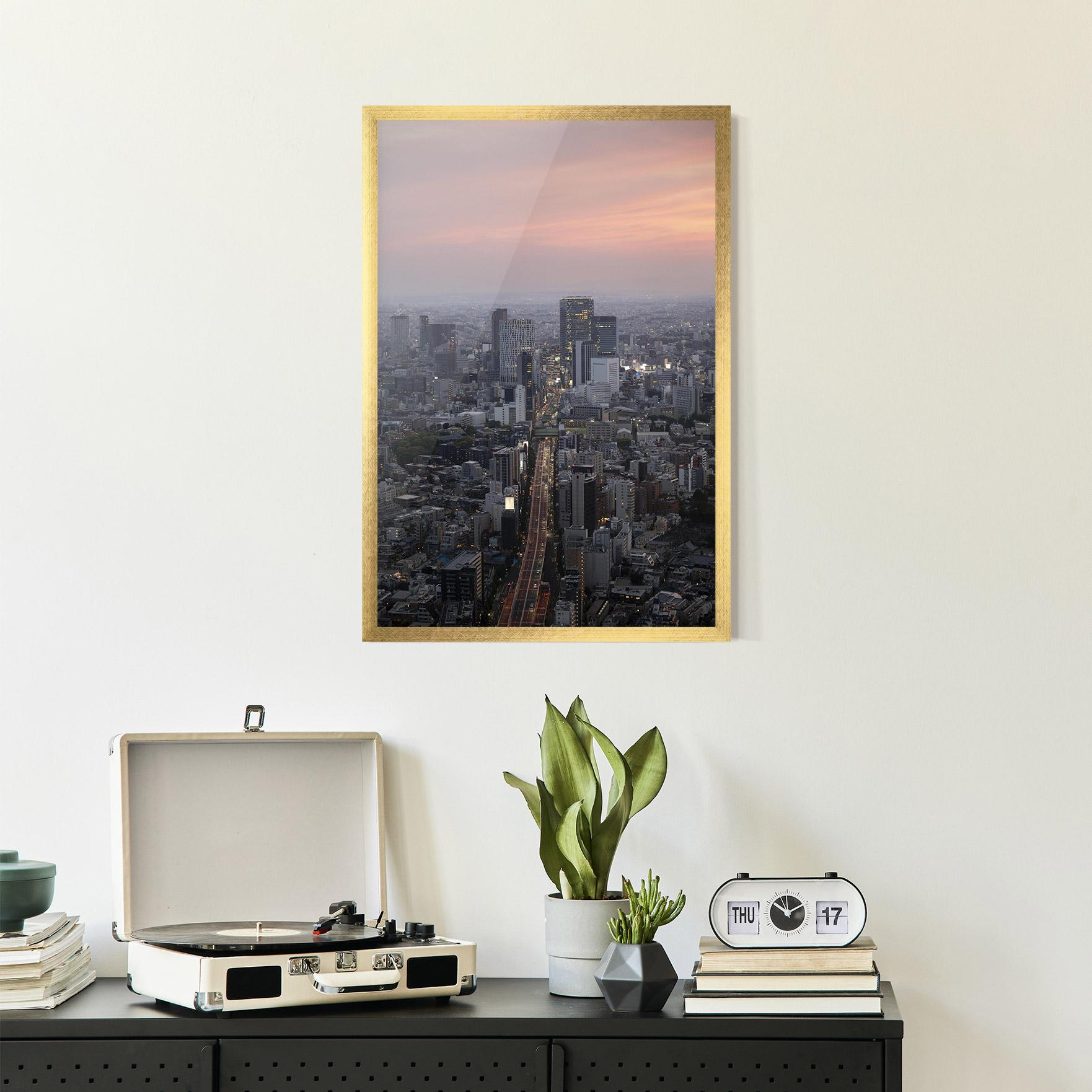 Gerahmte Poster Beautiful Tall Buildings mockup 2