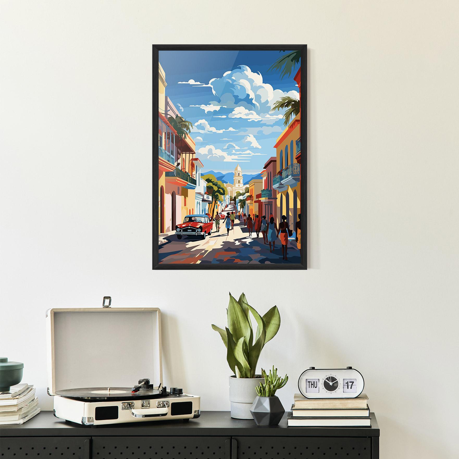 Gerahmte Poster African Street mockup 2