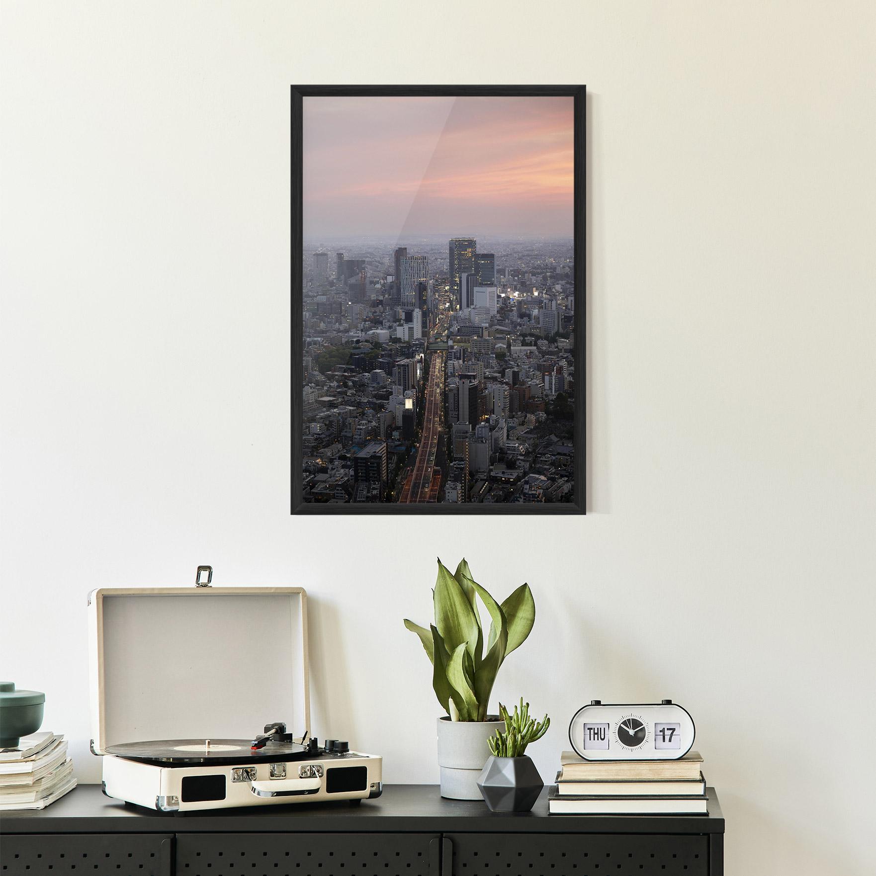 Gerahmte Poster Beautiful Tall Buildings mockup 2