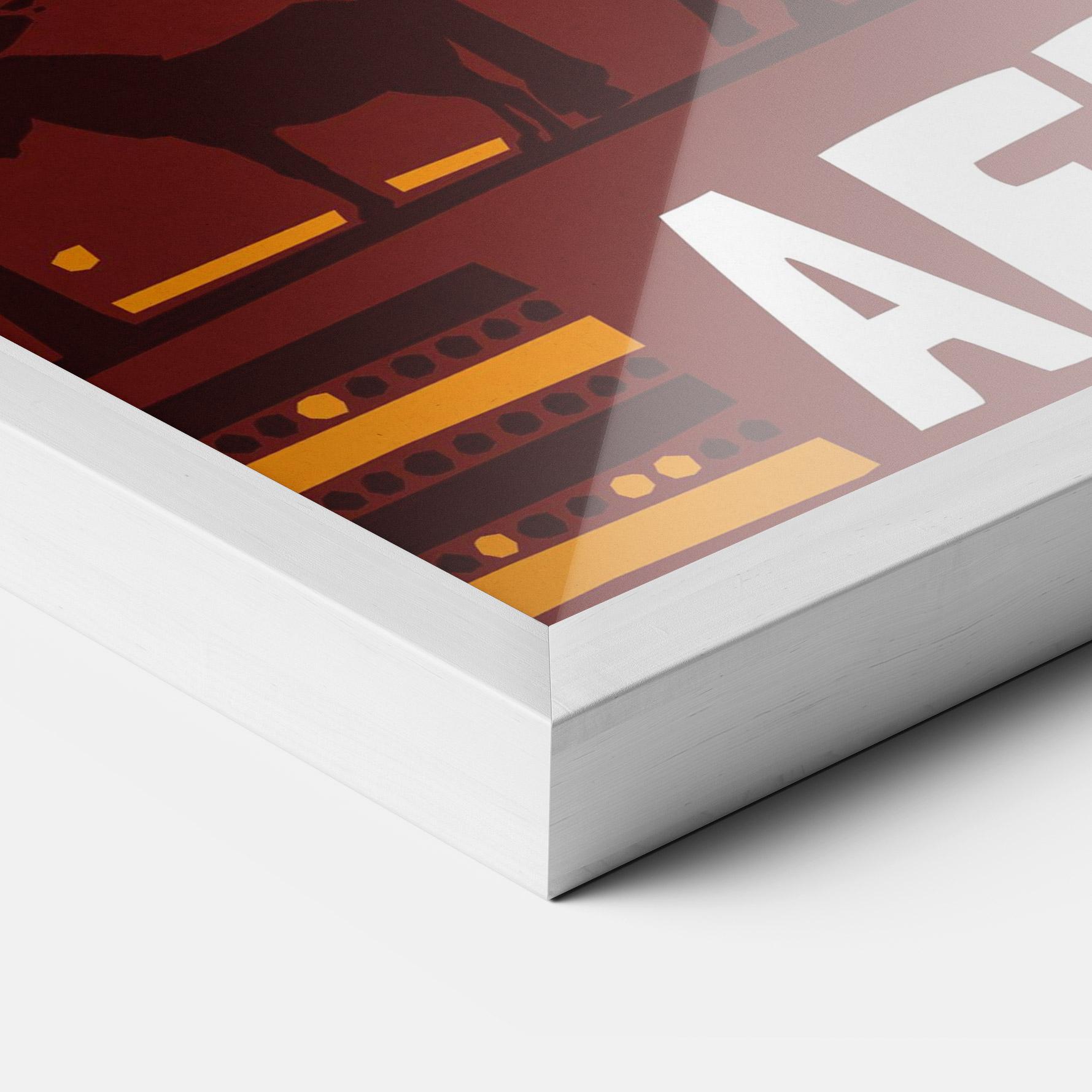 Gerahmte Poster Africa Mask mockup 3