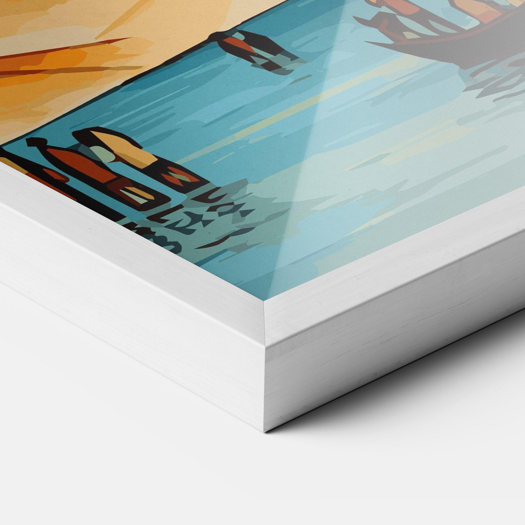 Gerahmte Poster African Moon mockup 3