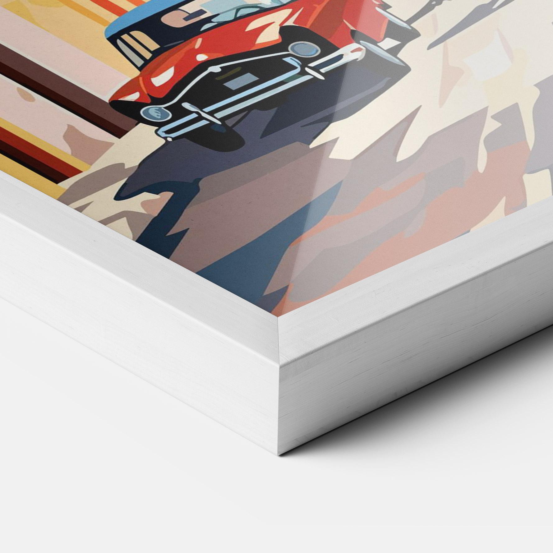 Gerahmte Poster African Street mockup 3