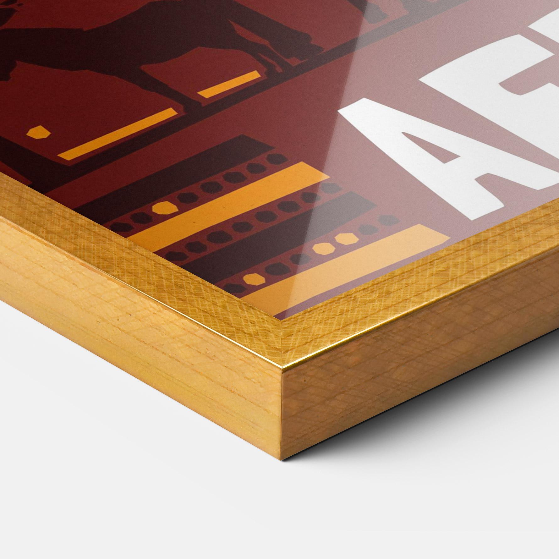 Gerahmte Poster Africa Mask mockup 3