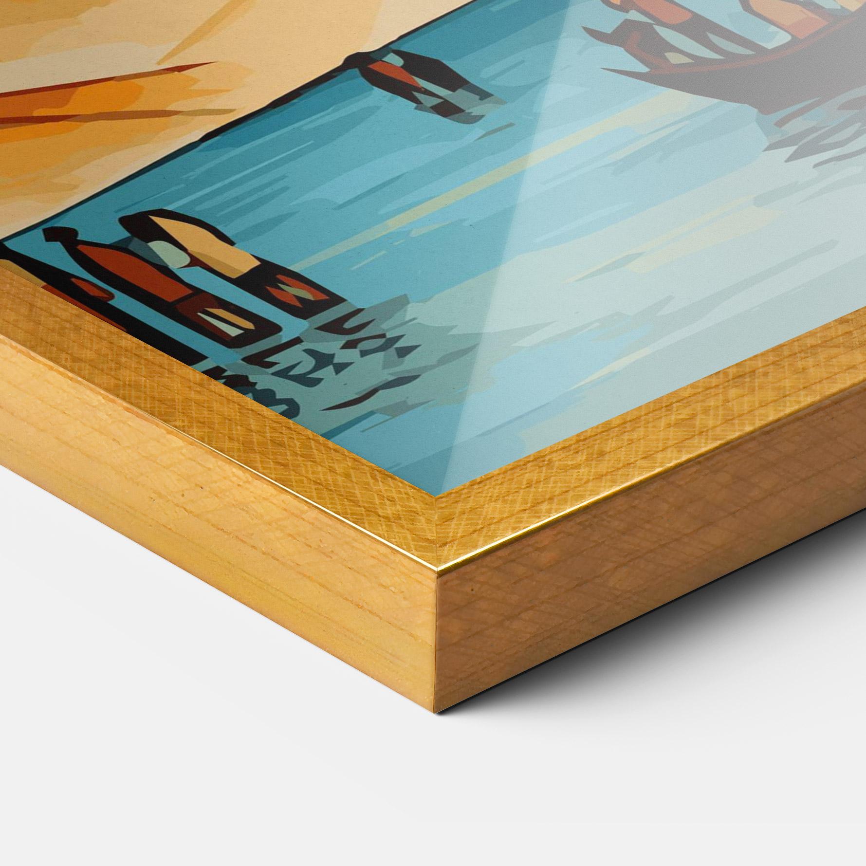 Gerahmte Poster African Moon mockup 3