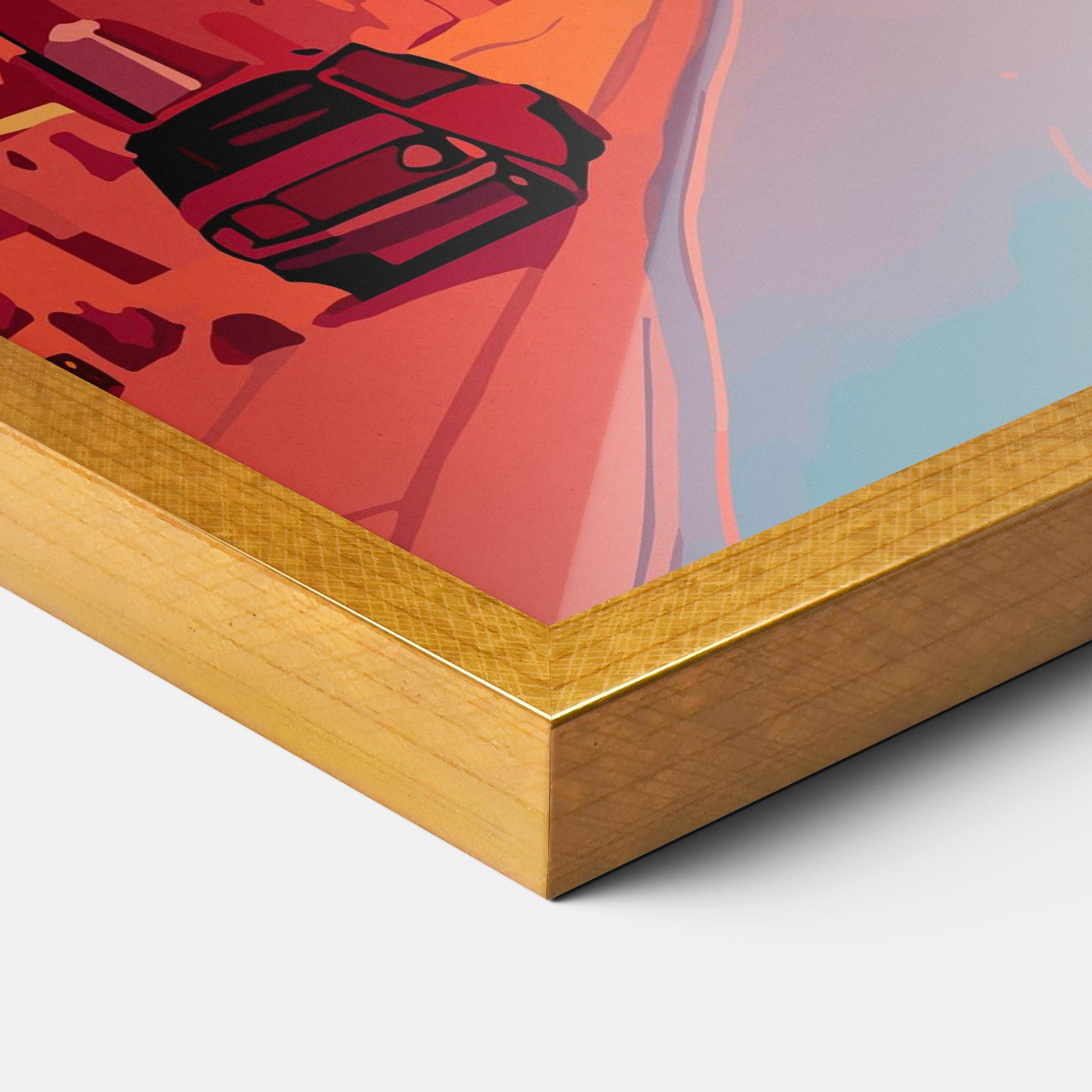 Gerahmte Poster African Smoke mockup 3