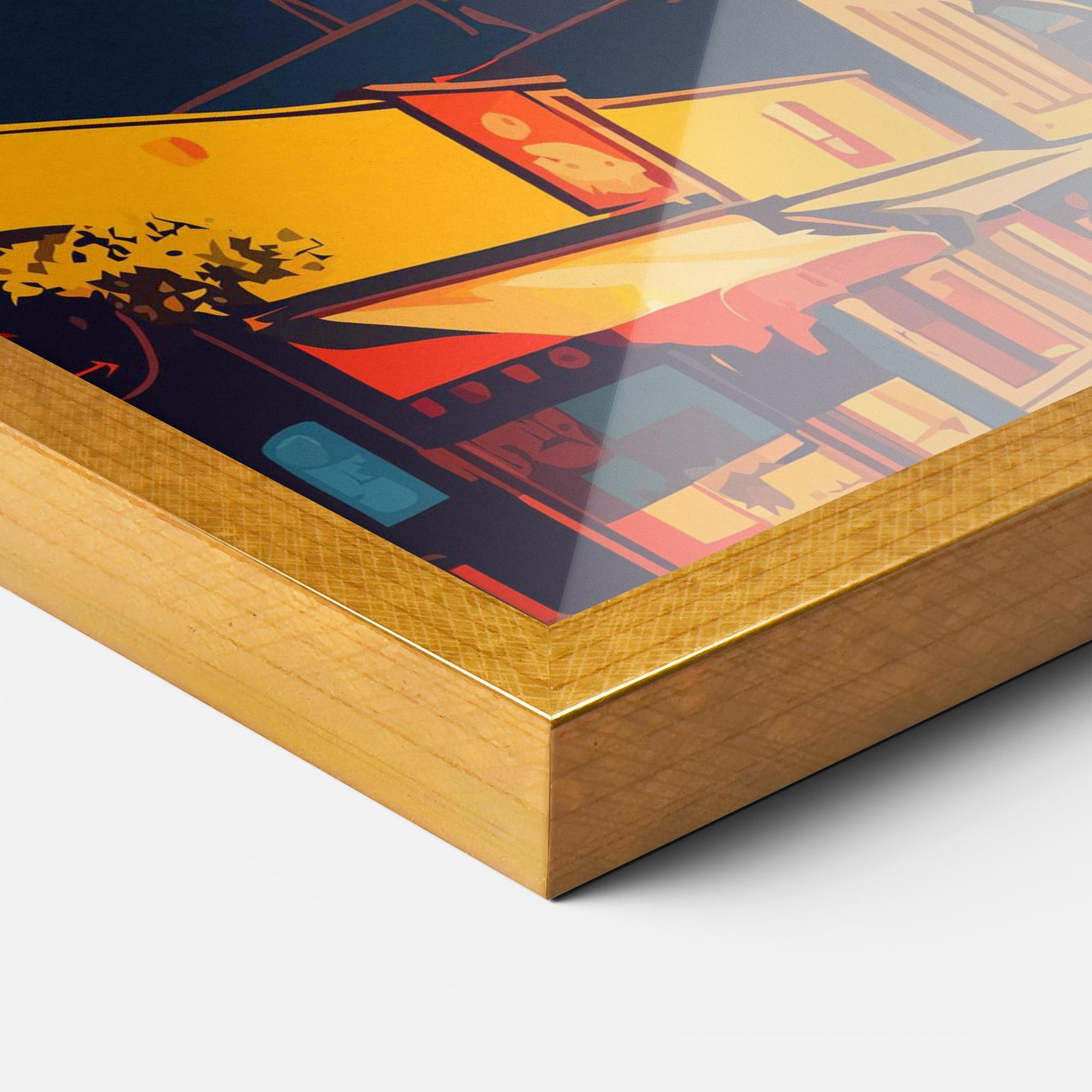 Gerahmte Poster African Tower mockup 3