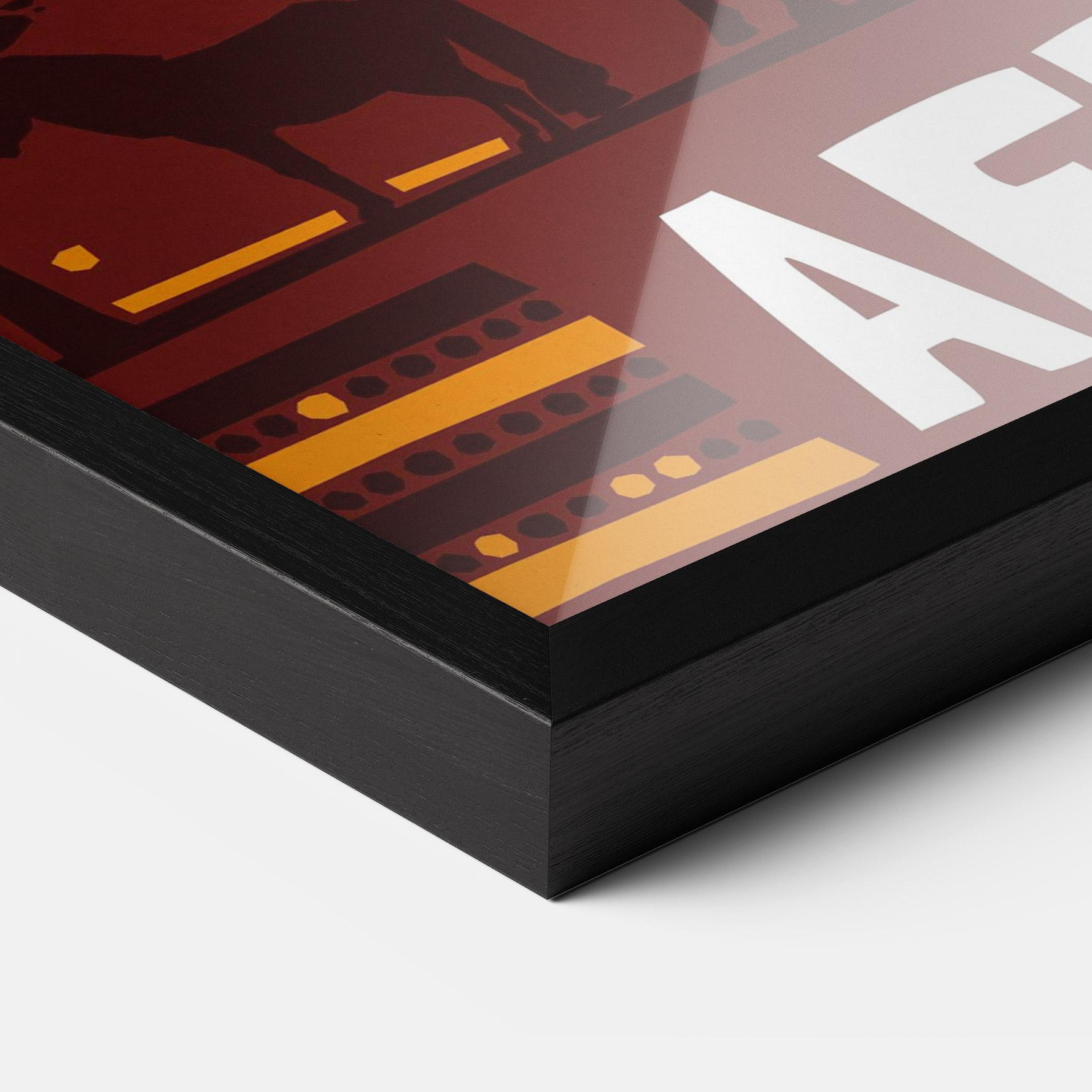 Gerahmte Poster Africa Mask mockup 3