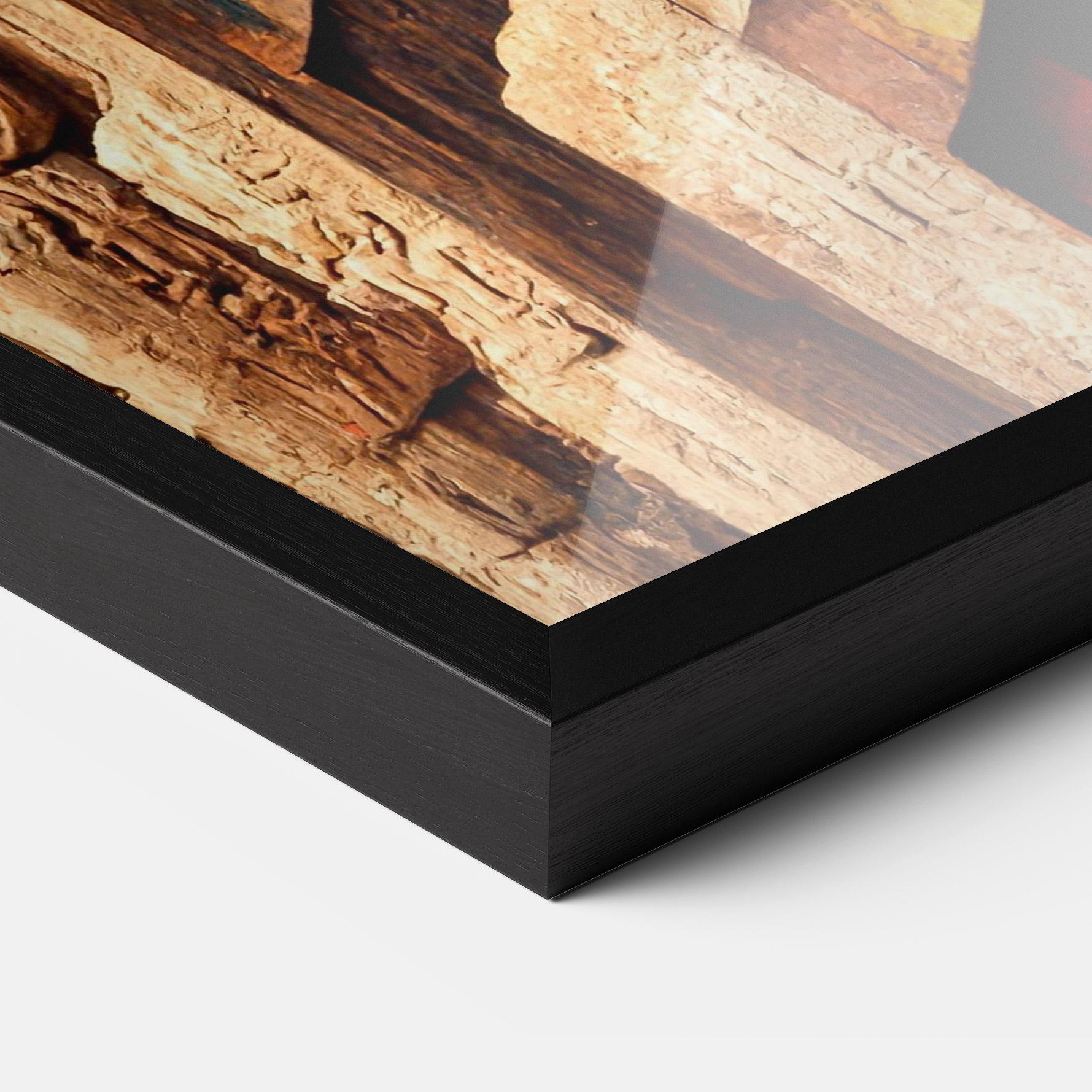 Gerahmte Poster Mayan Style Wood mockup 3