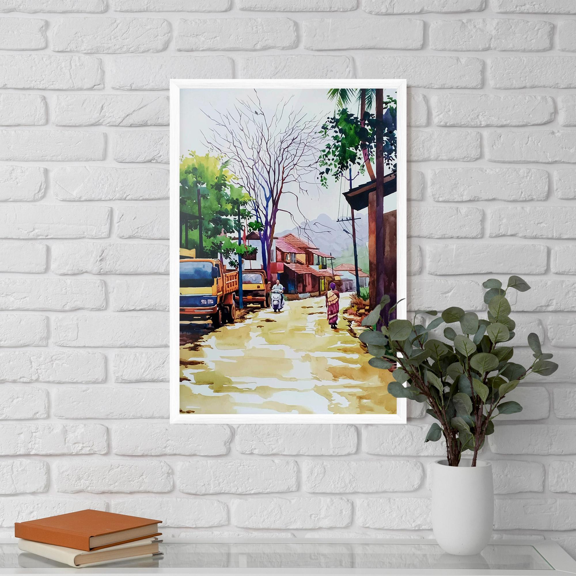 Gerahmte Poster African City mockup 5