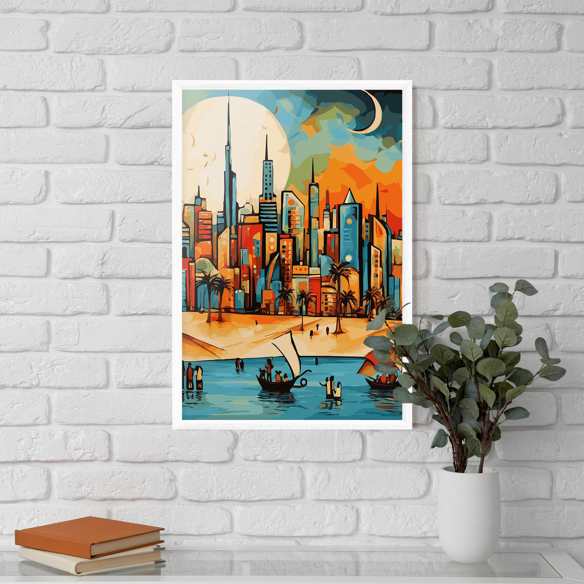 Gerahmte Poster African Moon mockup 5