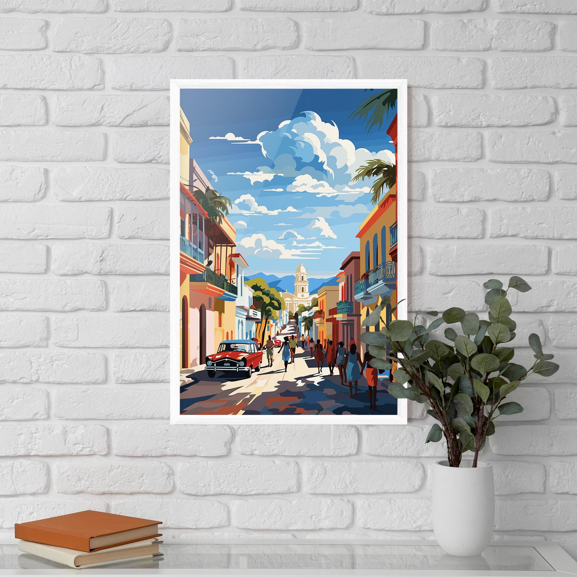 Gerahmte Poster African Street mockup 5