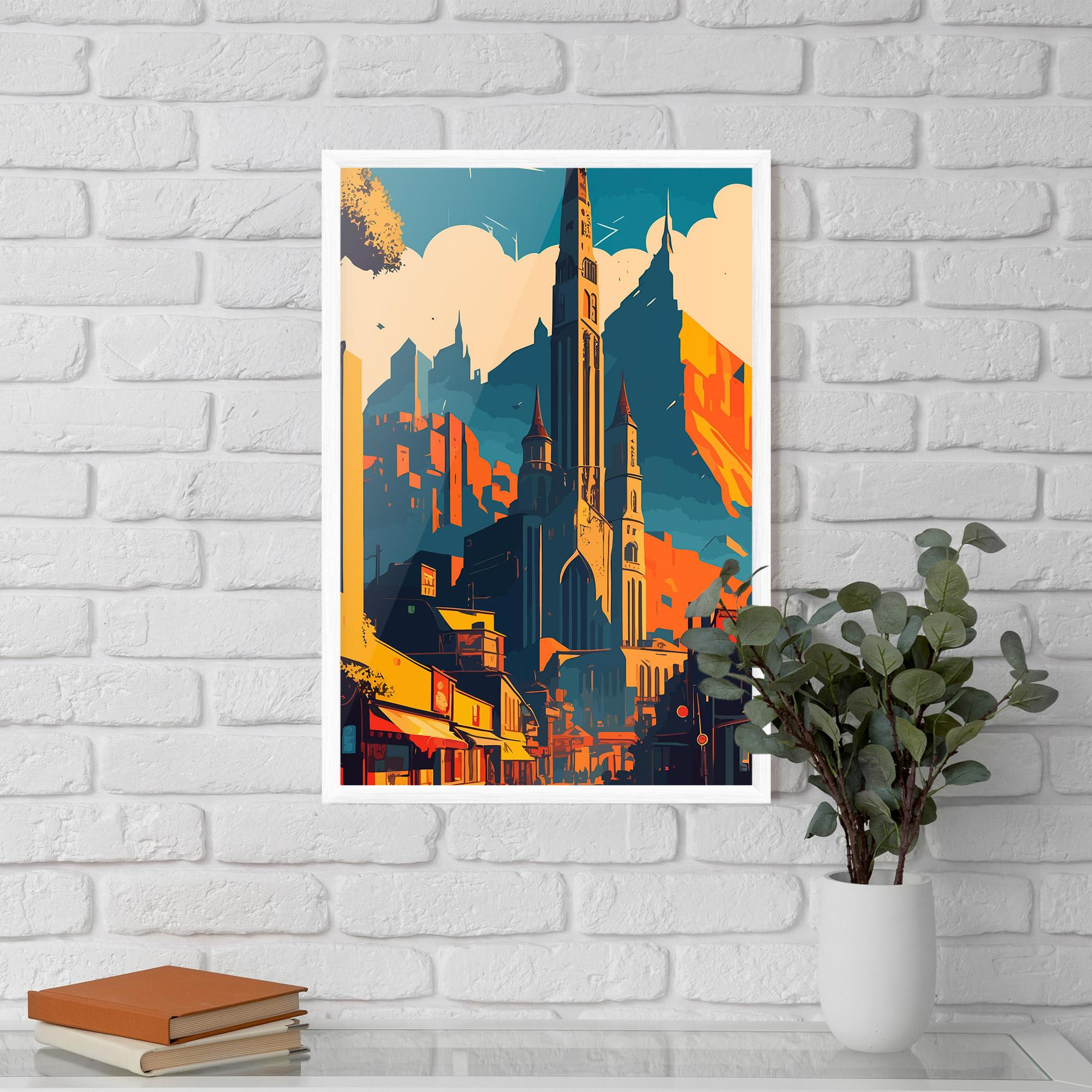 Gerahmte Poster African Tower mockup 5