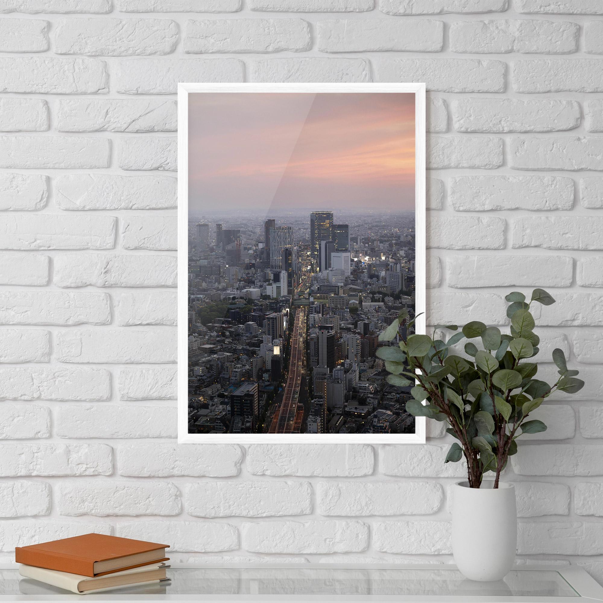 Gerahmte Poster Beautiful Tall Buildings mockup 5