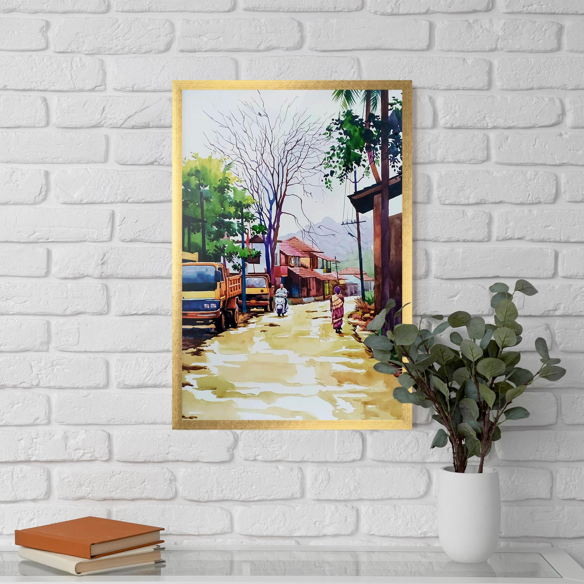 Gerahmte Poster African City mockup 5