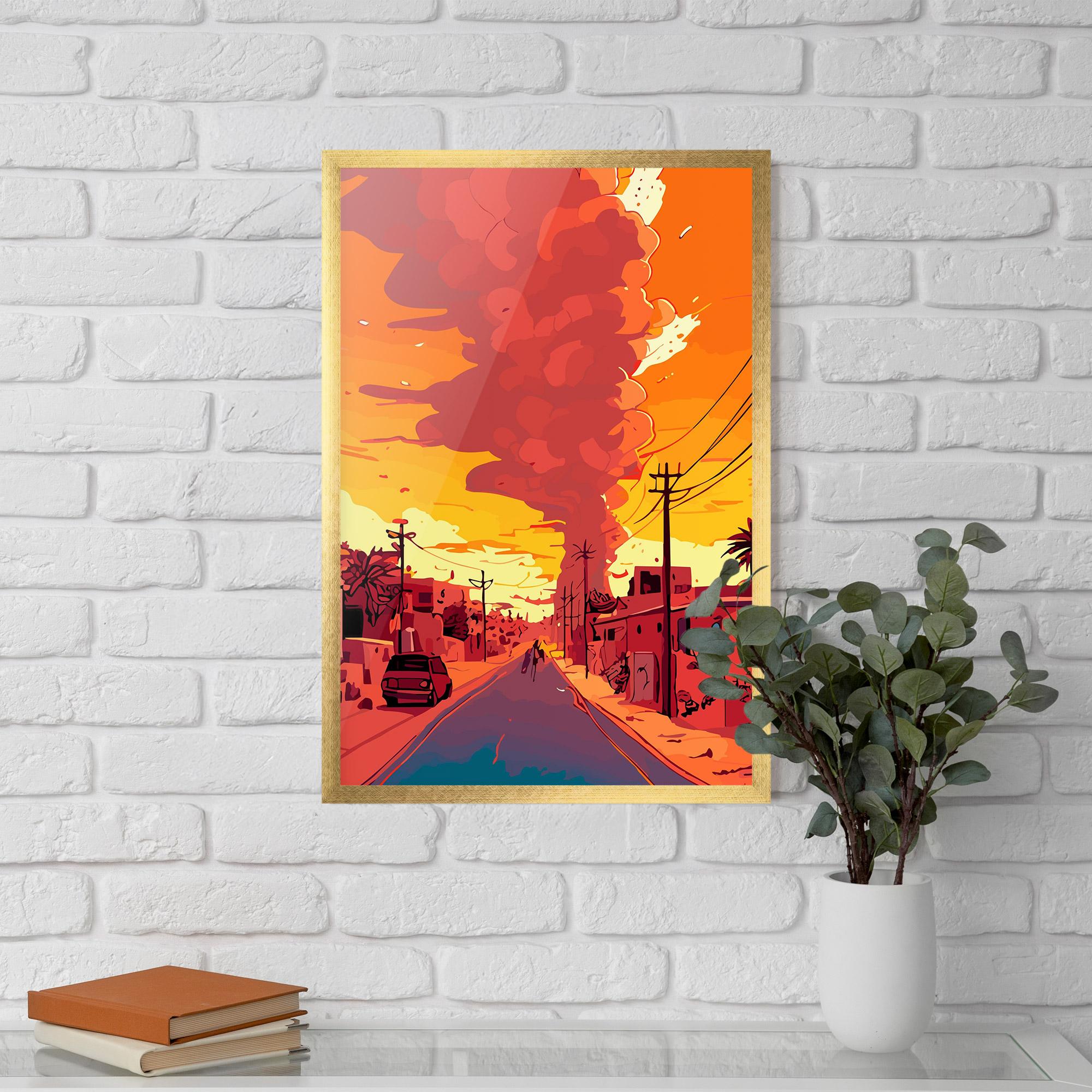 Gerahmte Poster African Smoke mockup 5