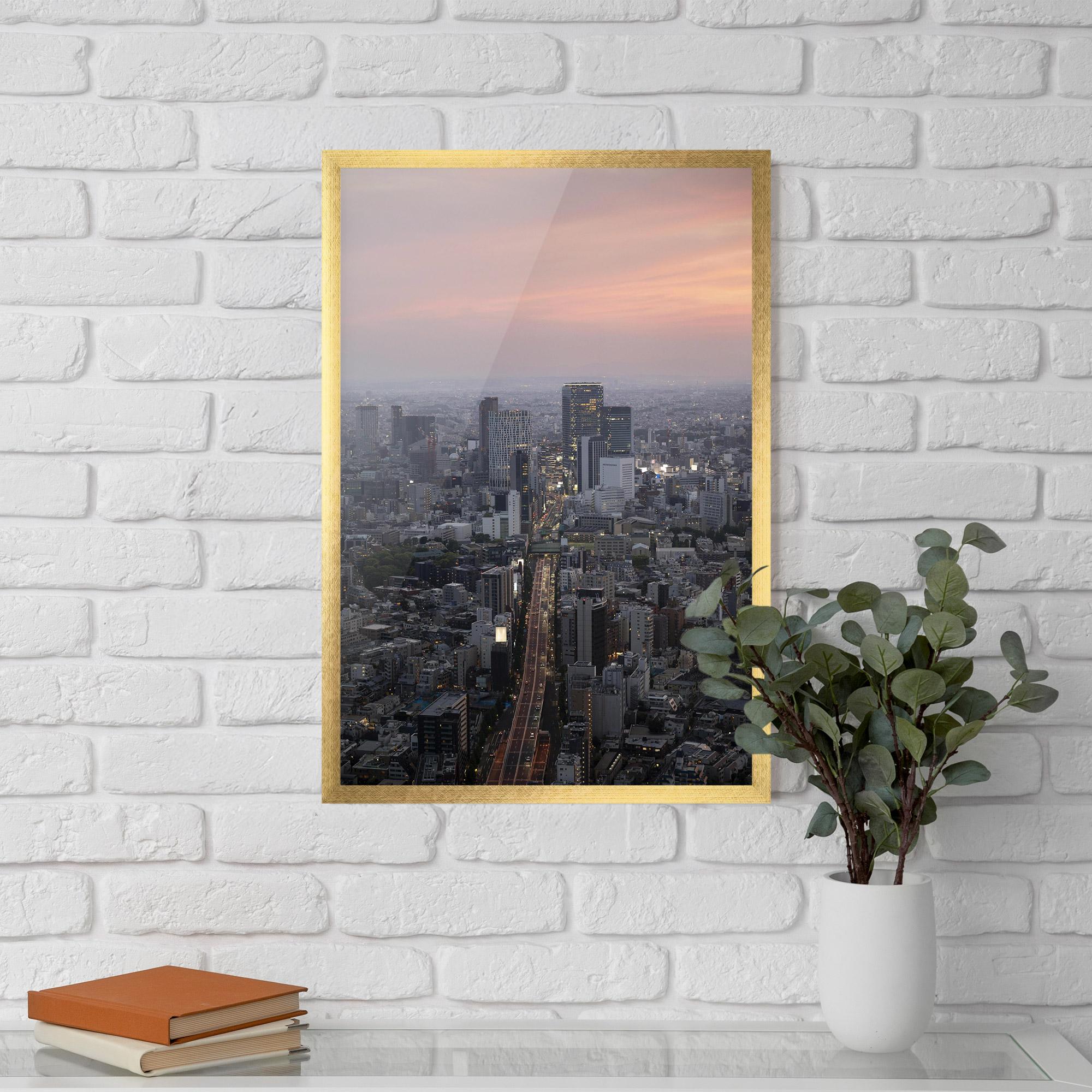 Gerahmte Poster Beautiful Tall Buildings mockup 5