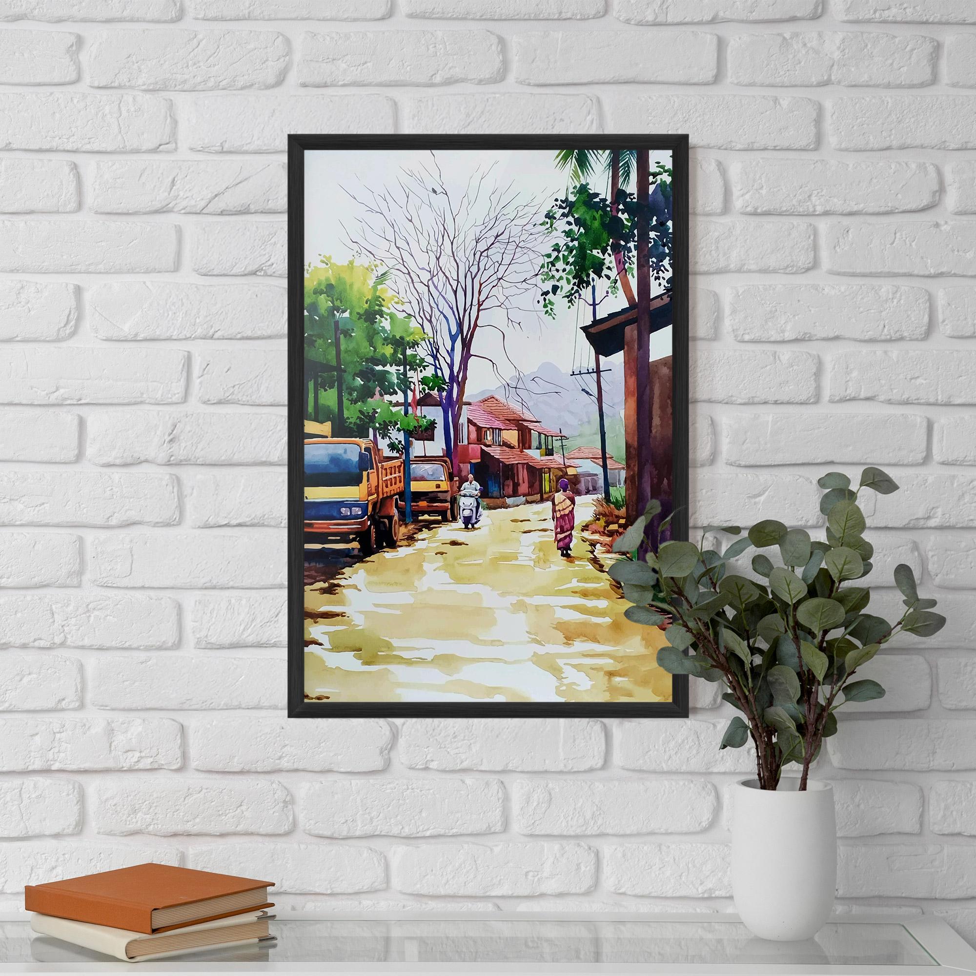 Gerahmte Poster African City mockup 5