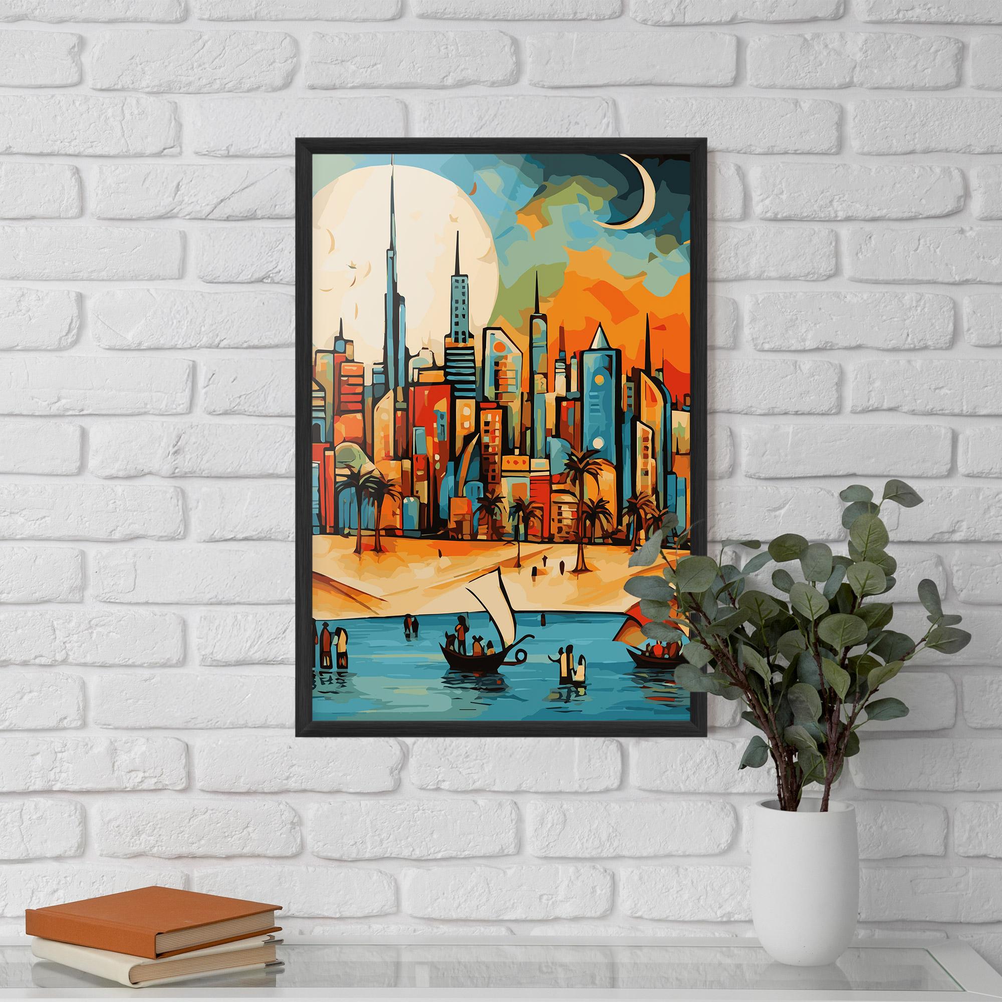 Gerahmte Poster African Moon mockup 5