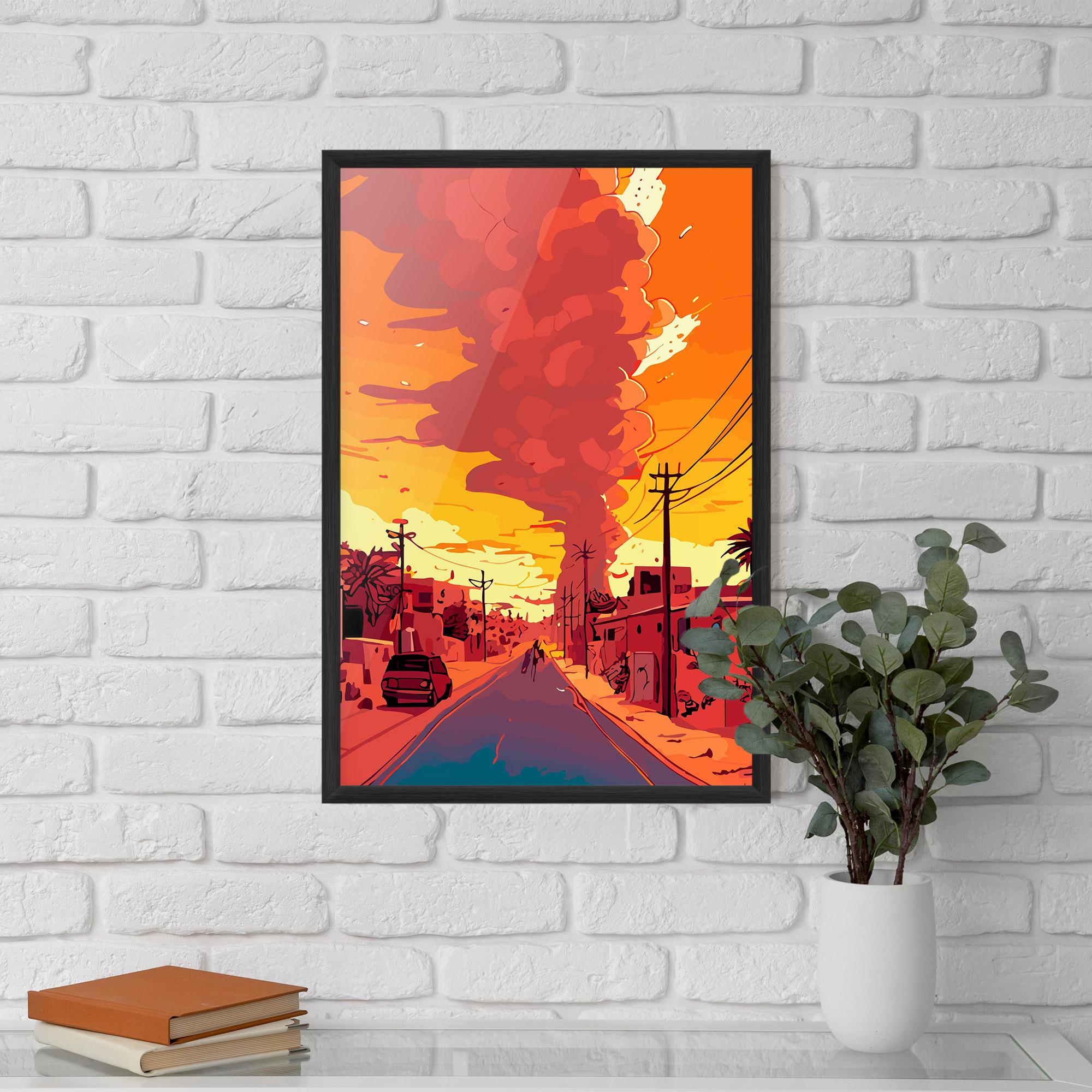 Gerahmte Poster African Smoke mockup 5