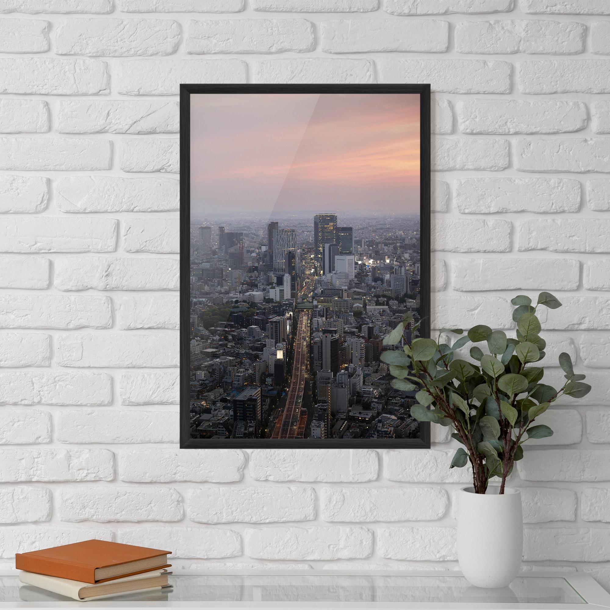 Gerahmte Poster Beautiful Tall Buildings mockup 5
