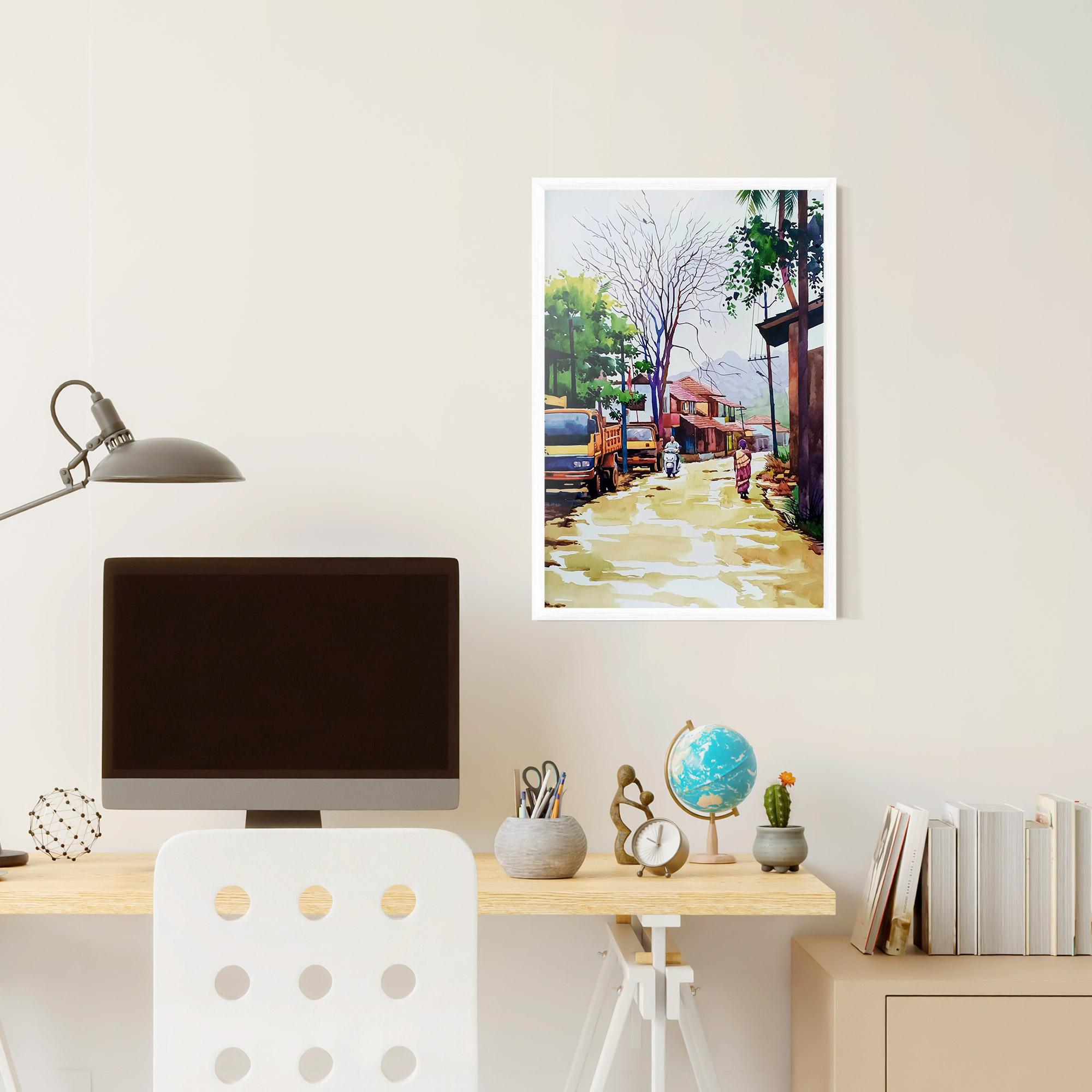 Gerahmte Poster African City mockup 6