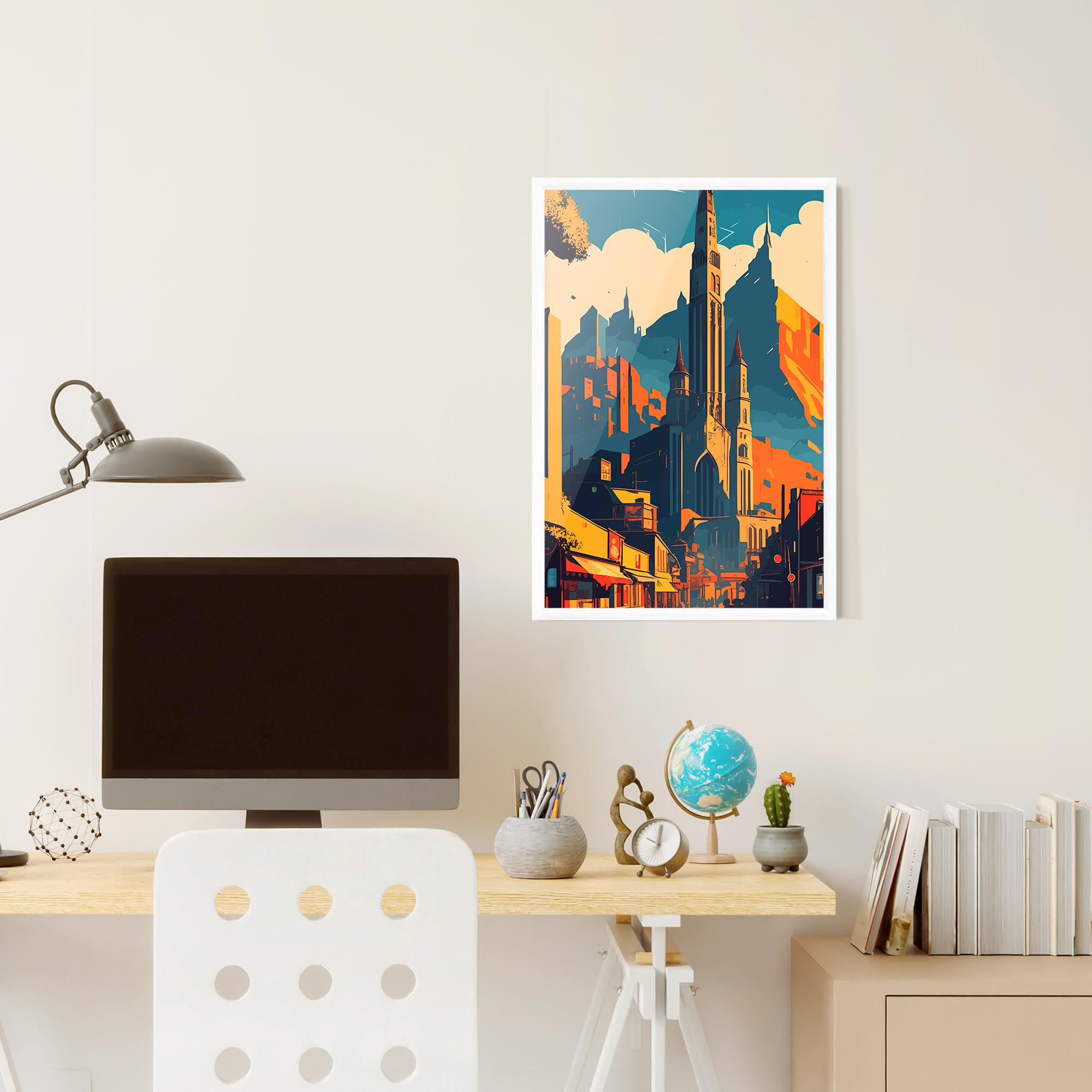 Gerahmte Poster African Tower mockup 6