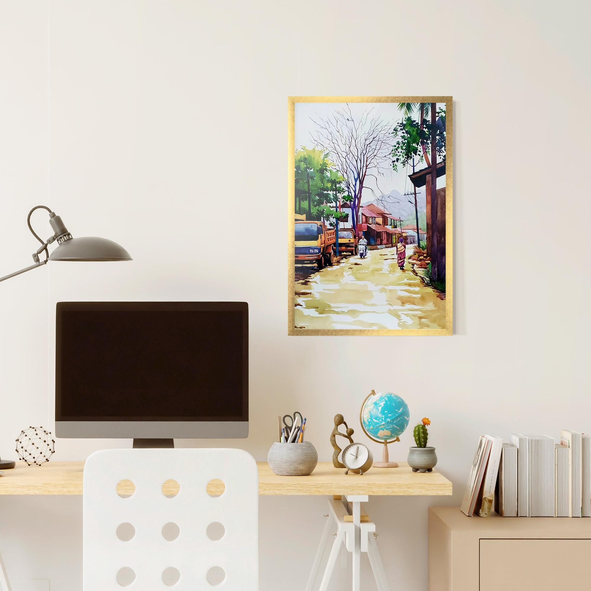 Gerahmte Poster African City mockup 6