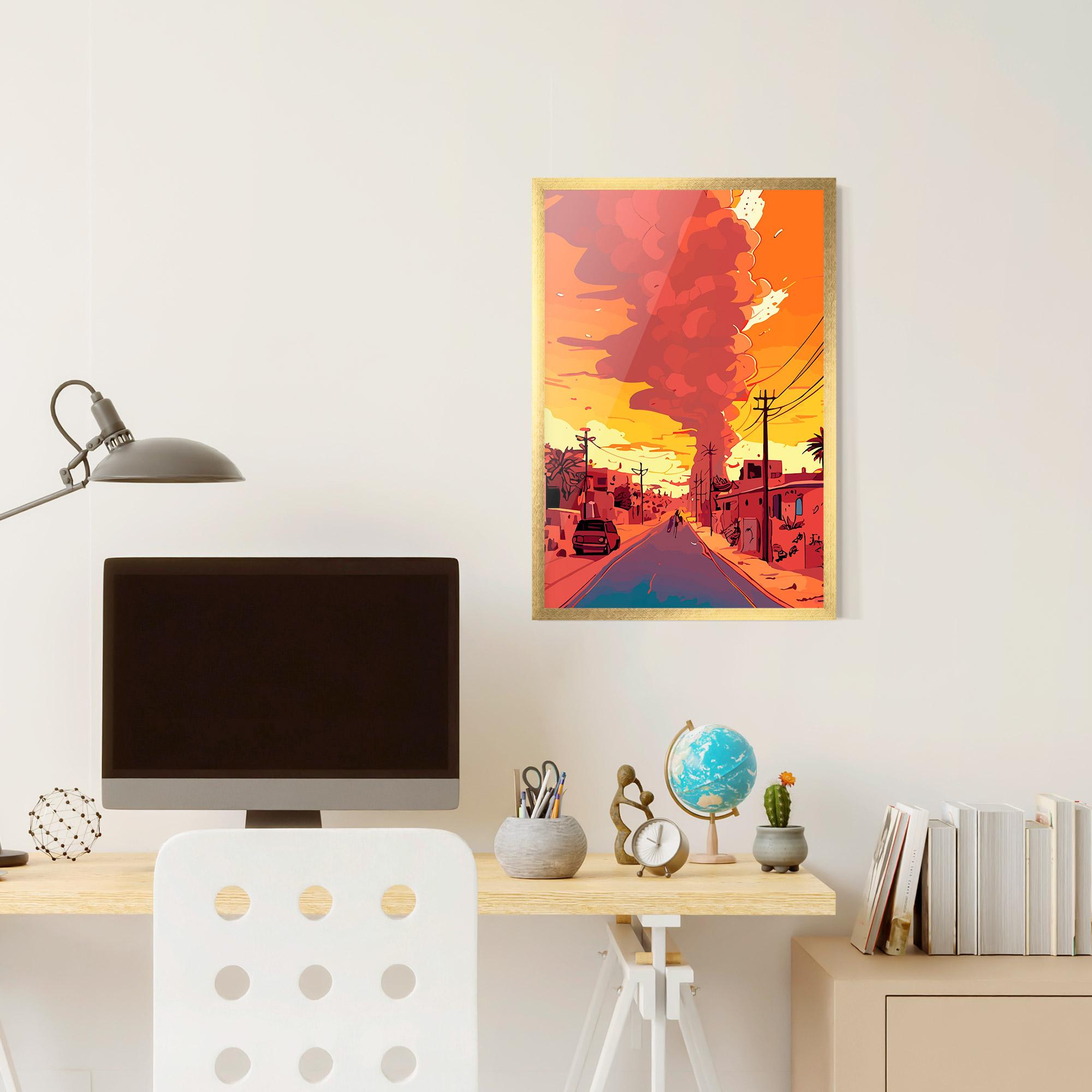 Gerahmte Poster African Smoke mockup 6