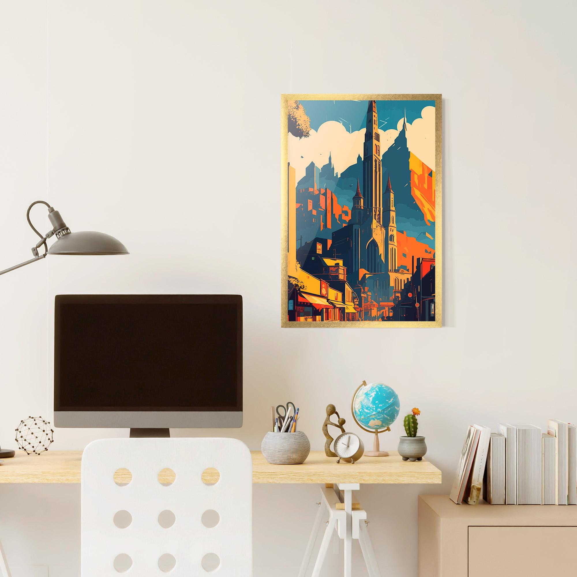 Gerahmte Poster African Tower mockup 6