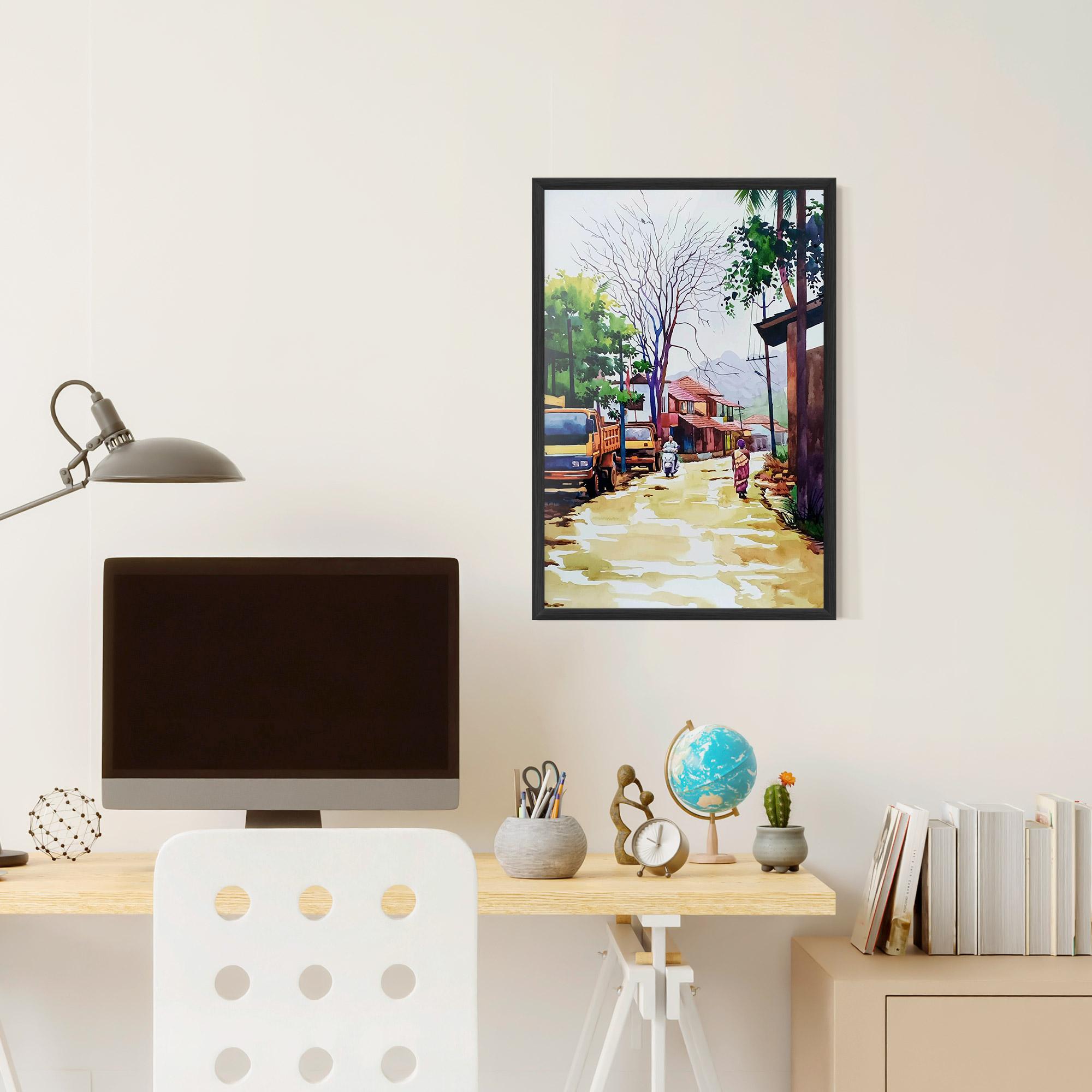 Gerahmte Poster African City mockup 6